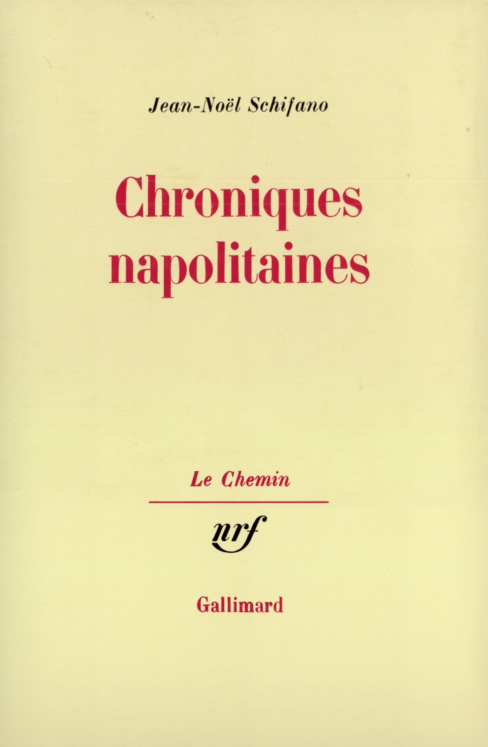 Chroniques napolitaines book