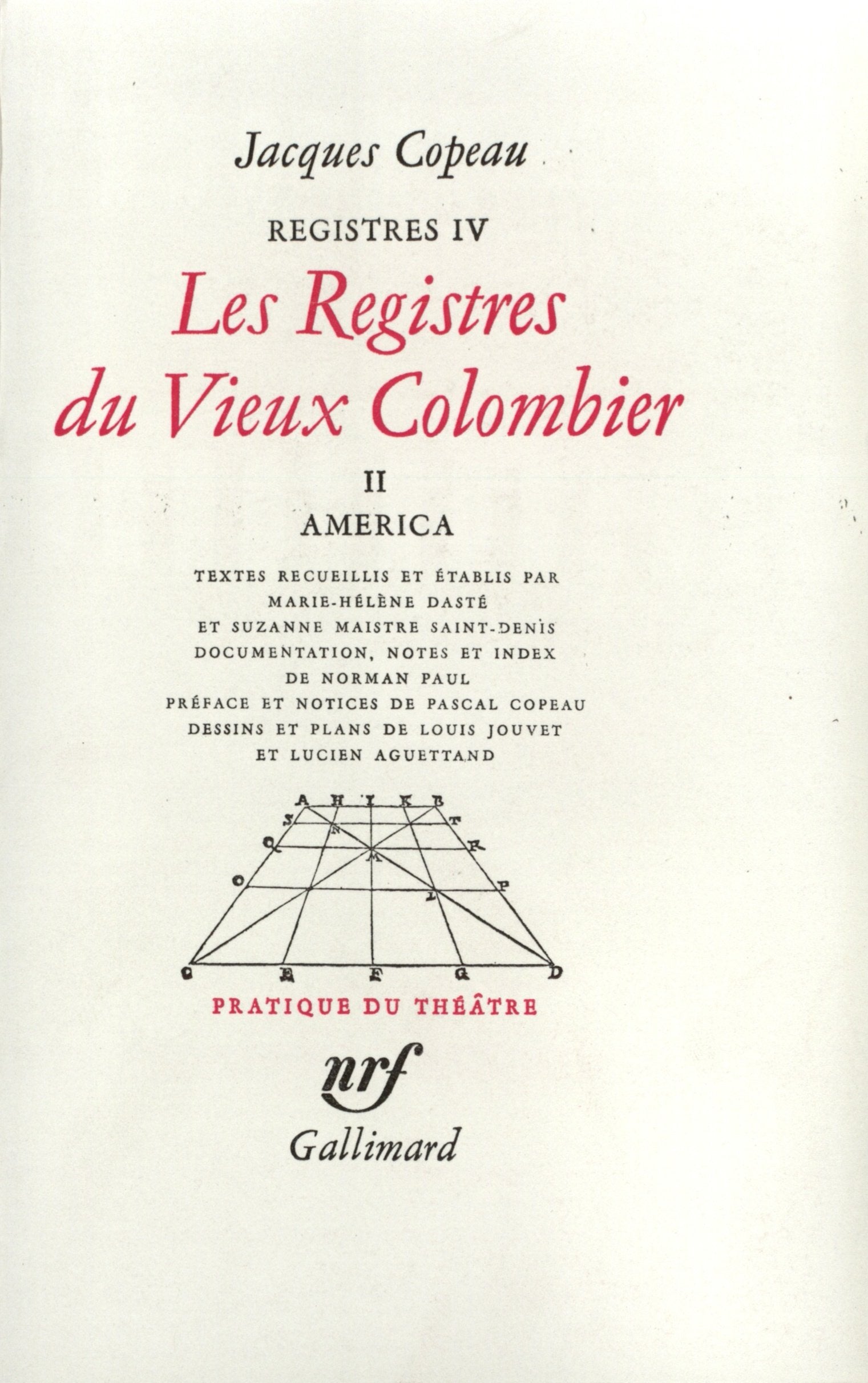 Les Registres du Vieux Colombier: América (2) Contemporary literature