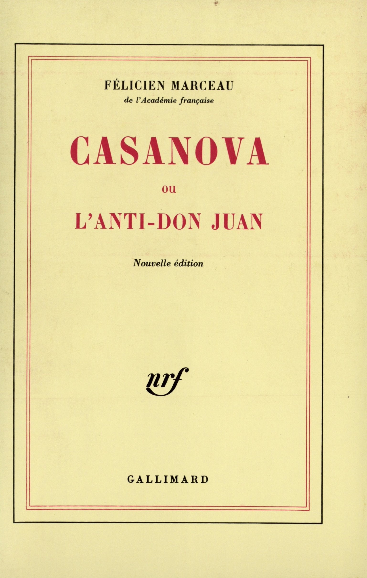 Casanova ou L'anti-Don Juan book