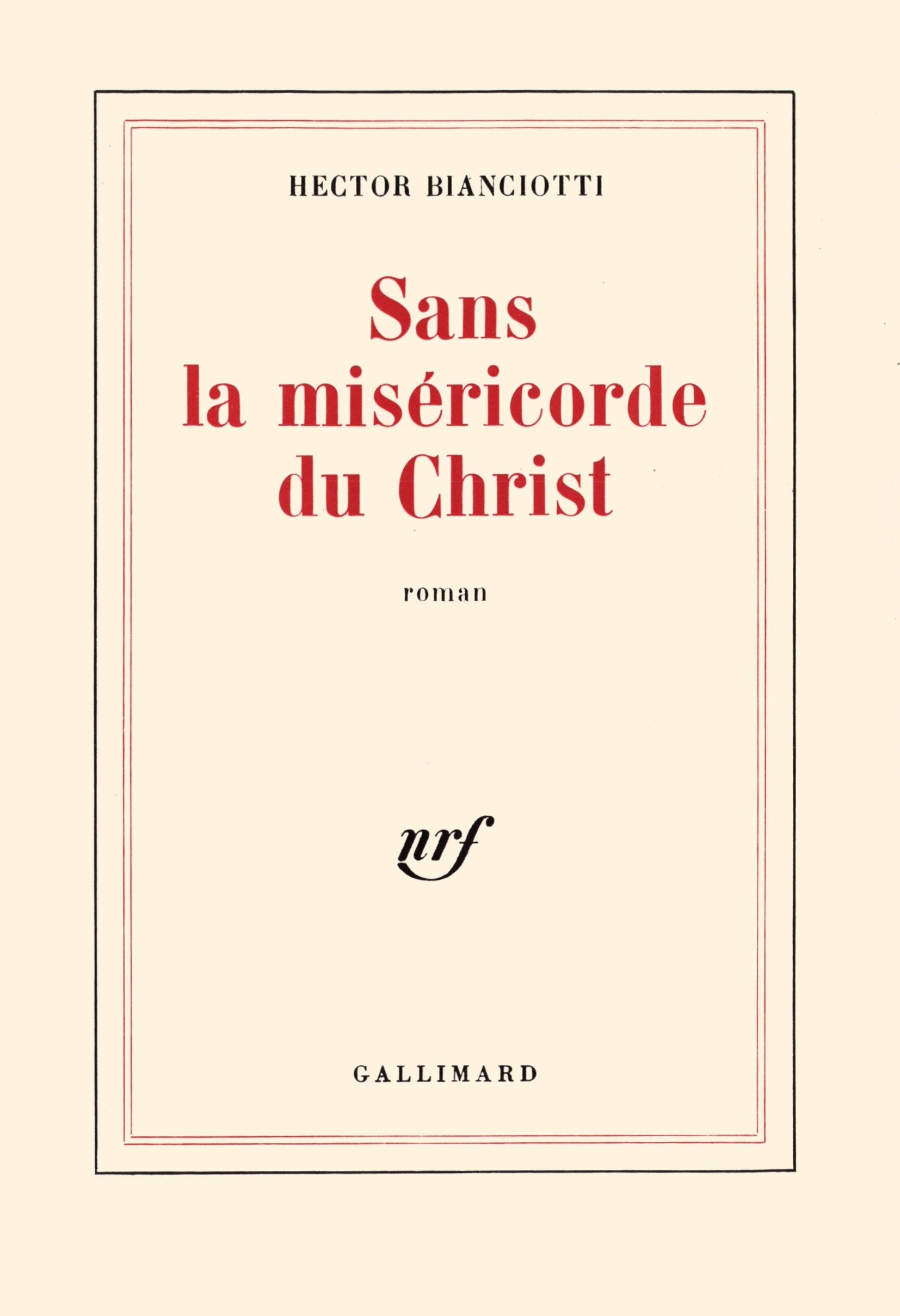 Sans la miséricorde du Christ book