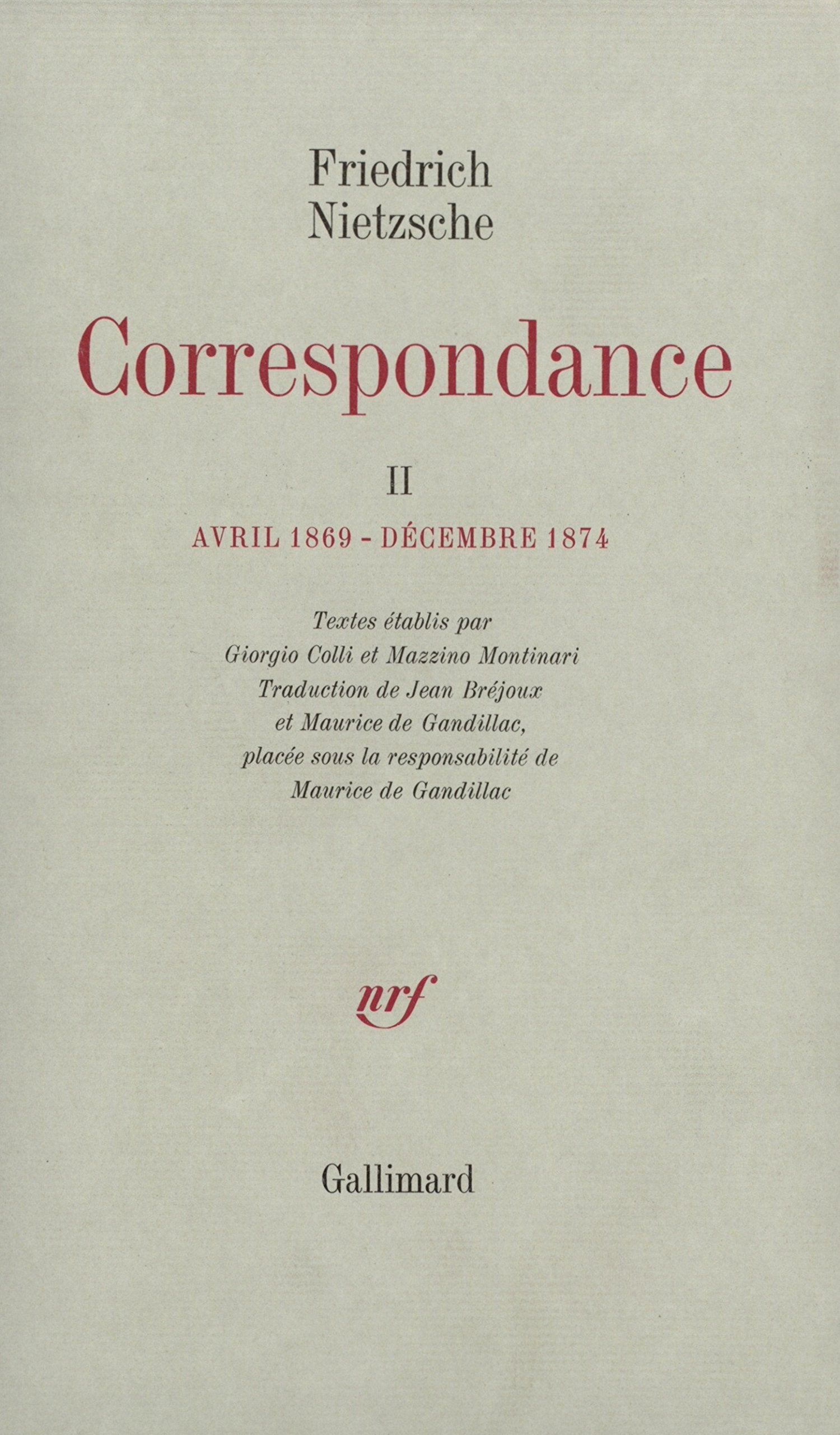 Correspondance (Tome 2-Avril 1869 - Décembre 1874) book