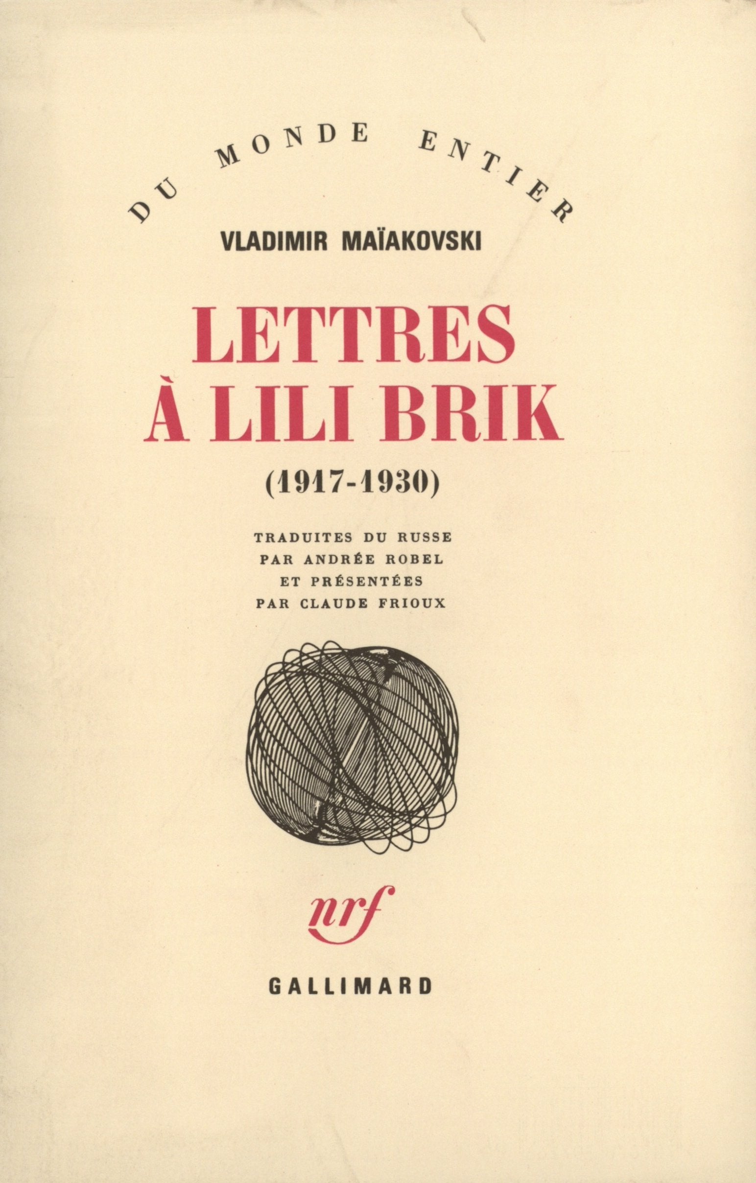 Lettres à Lili Brik: (1917-1930) book