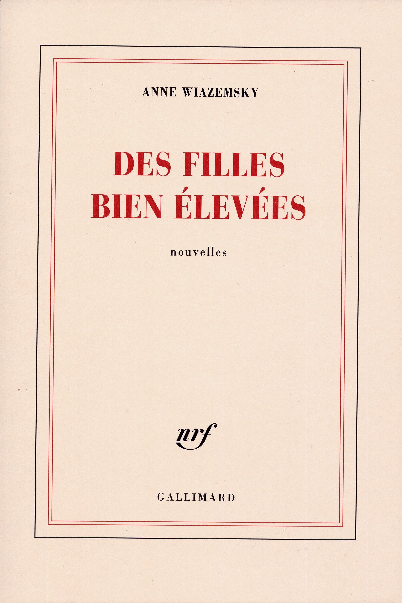 Des filles bien elevees Contemporary literature