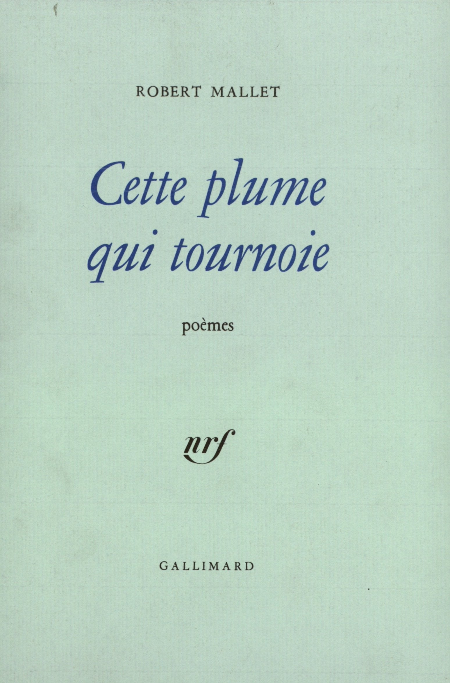 Cette plume qui tournoie book