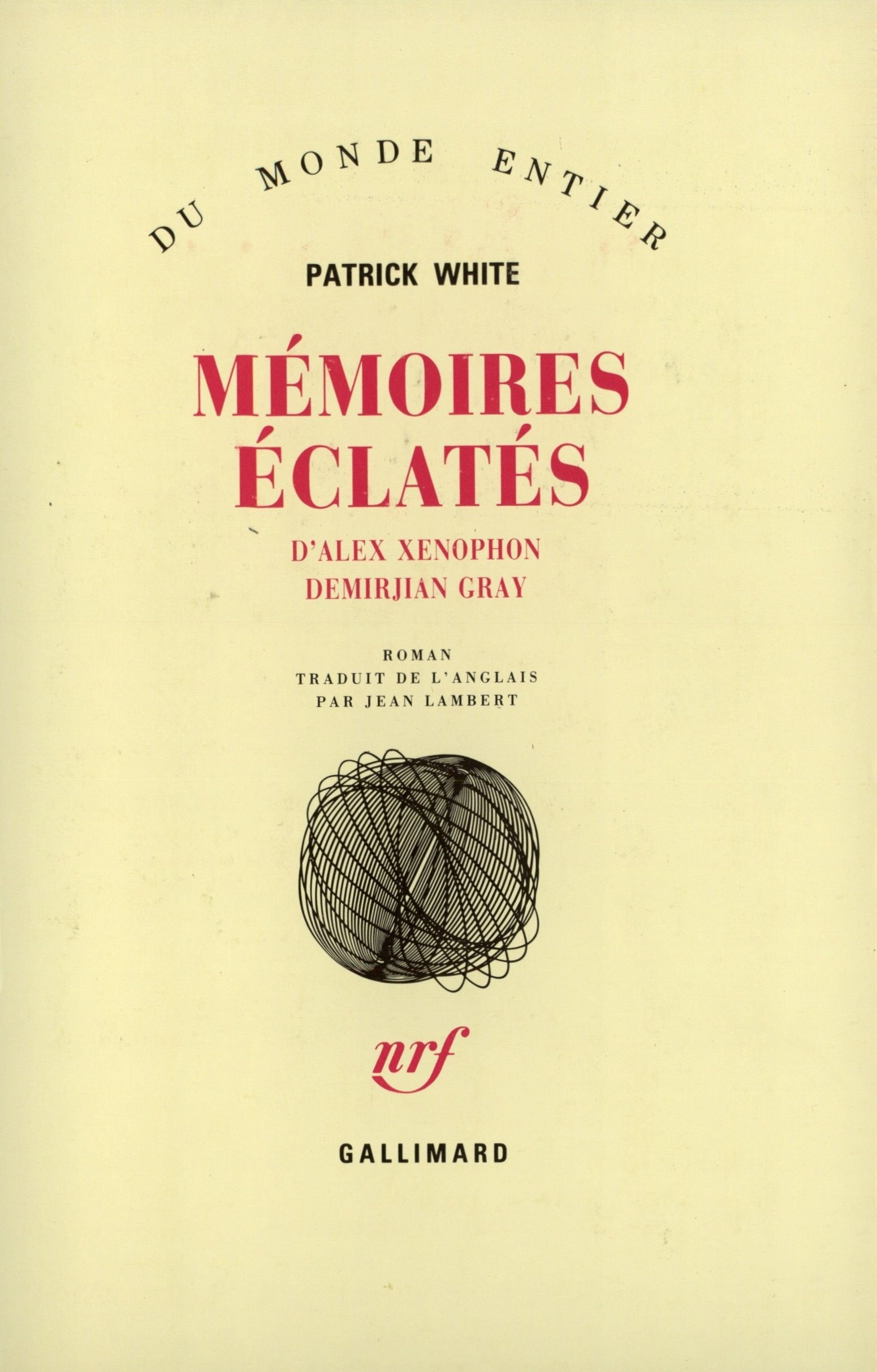 Mémoires éclatés d'Alex Xenophon Demirjian Gray book