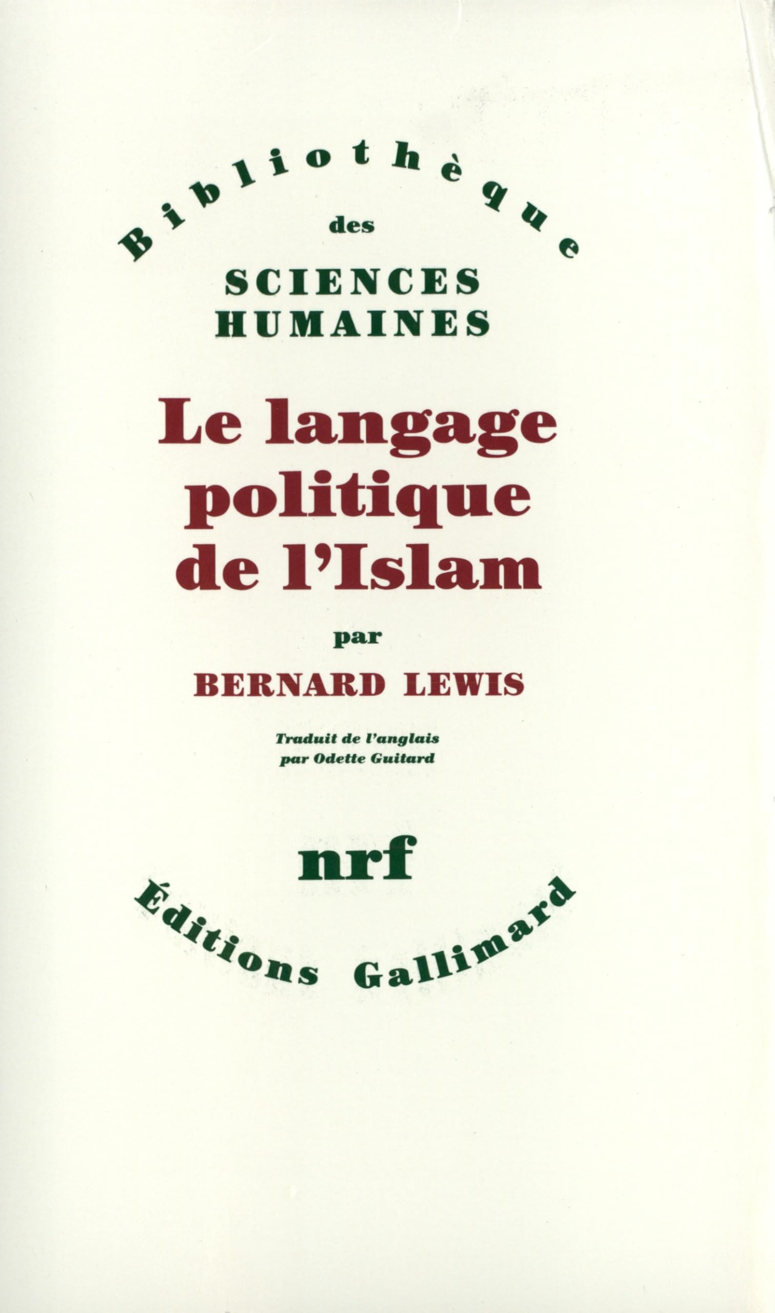Le Langage politique de l'Islam Essays & Short Stories