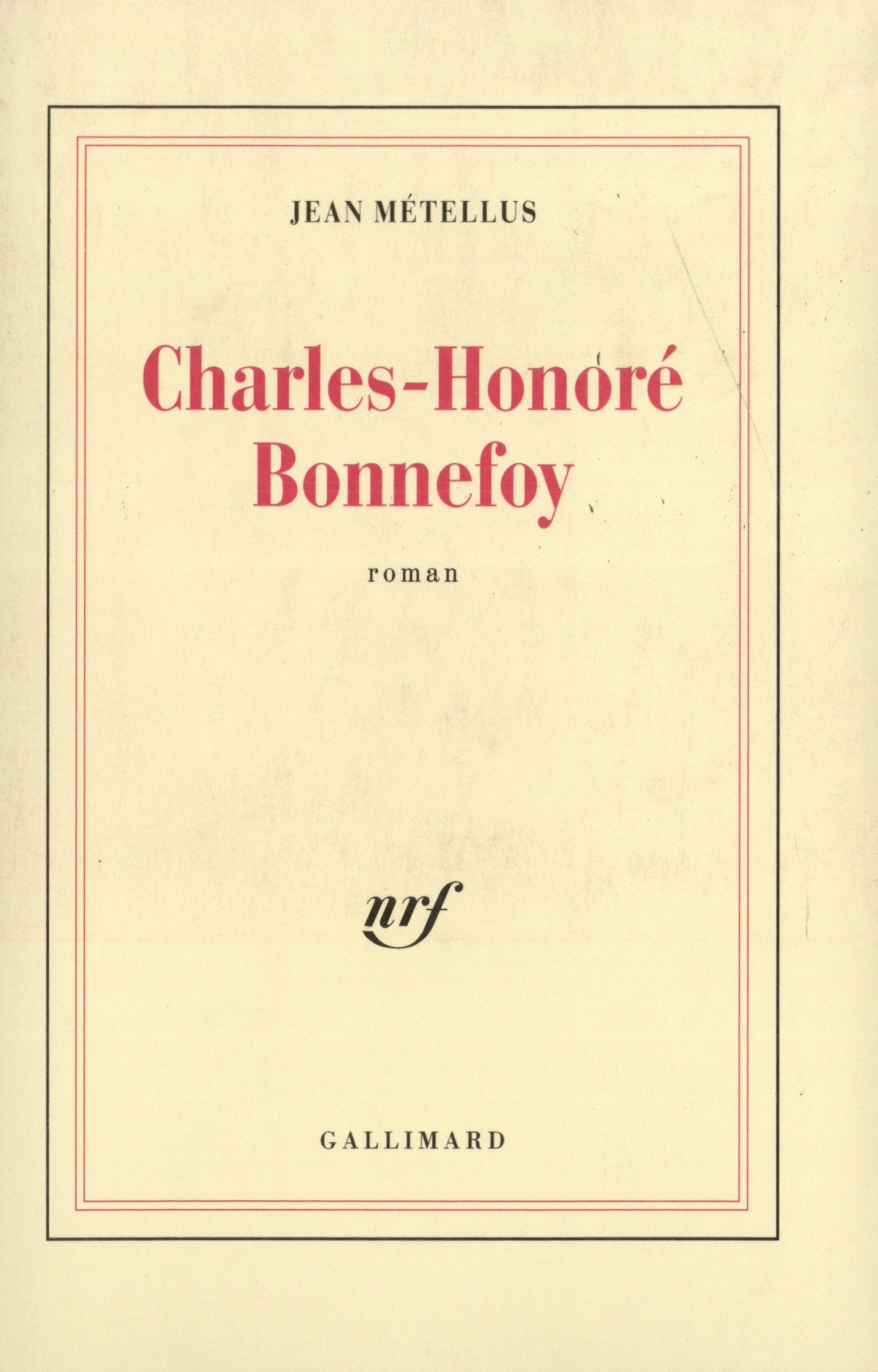 Charles-Honoré Bonnefoy Contemporary literature