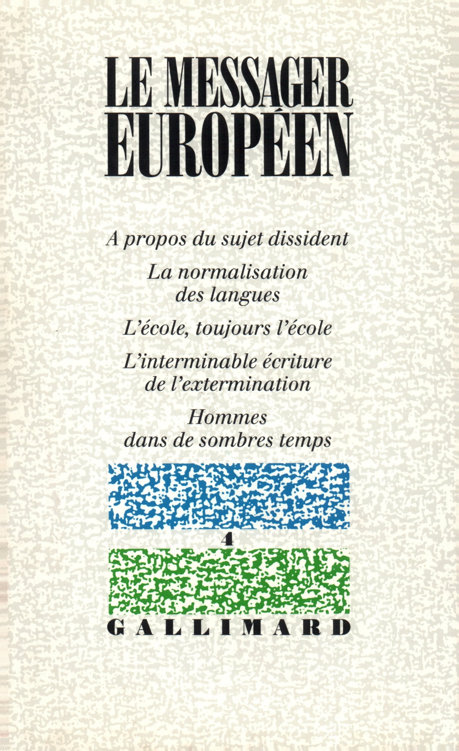 Le messager européen N4 (Messager Europe) Books