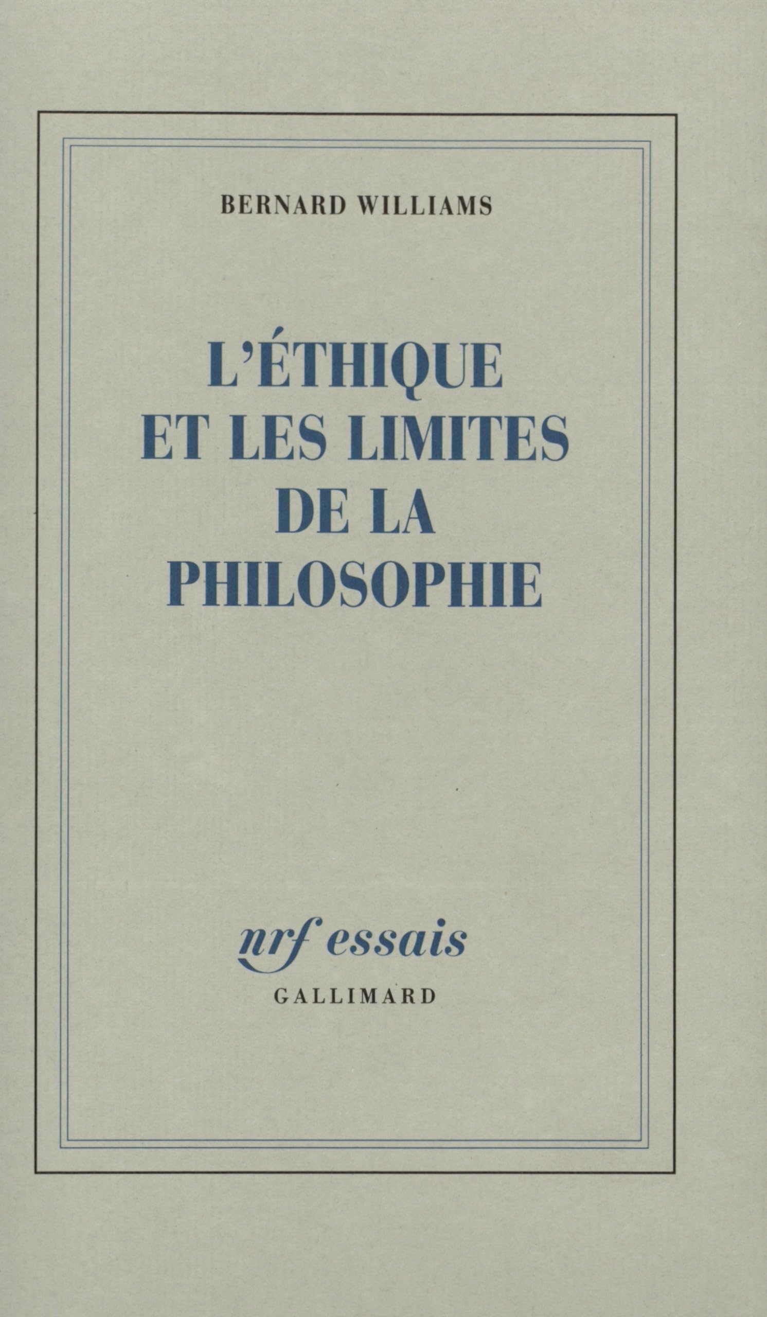 L'Éthique et les limites de la philosophie book