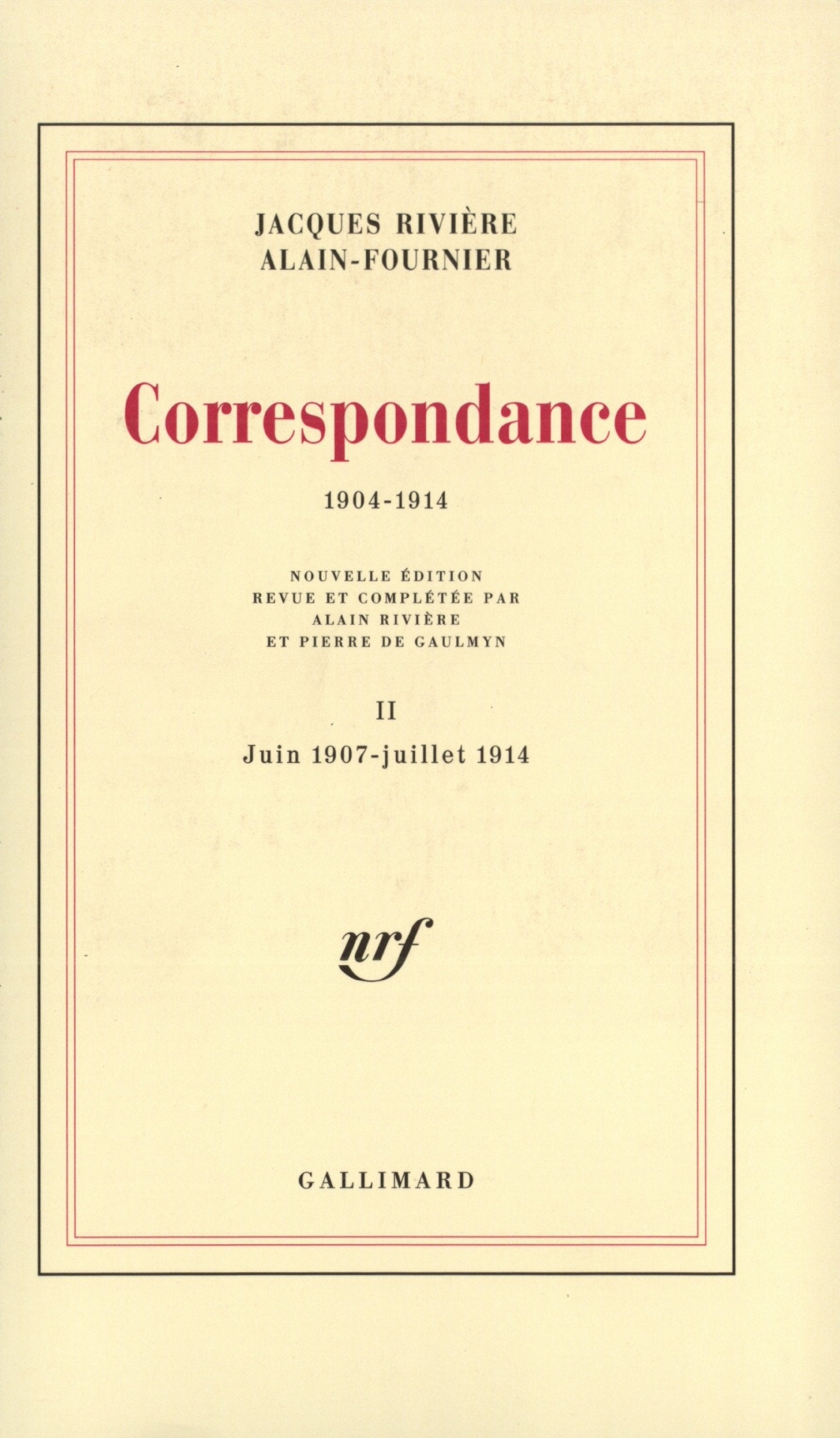 Correspondance: (1904-1914)-Juin 1907 - juillet 1914 (2) Essays & Short Stories