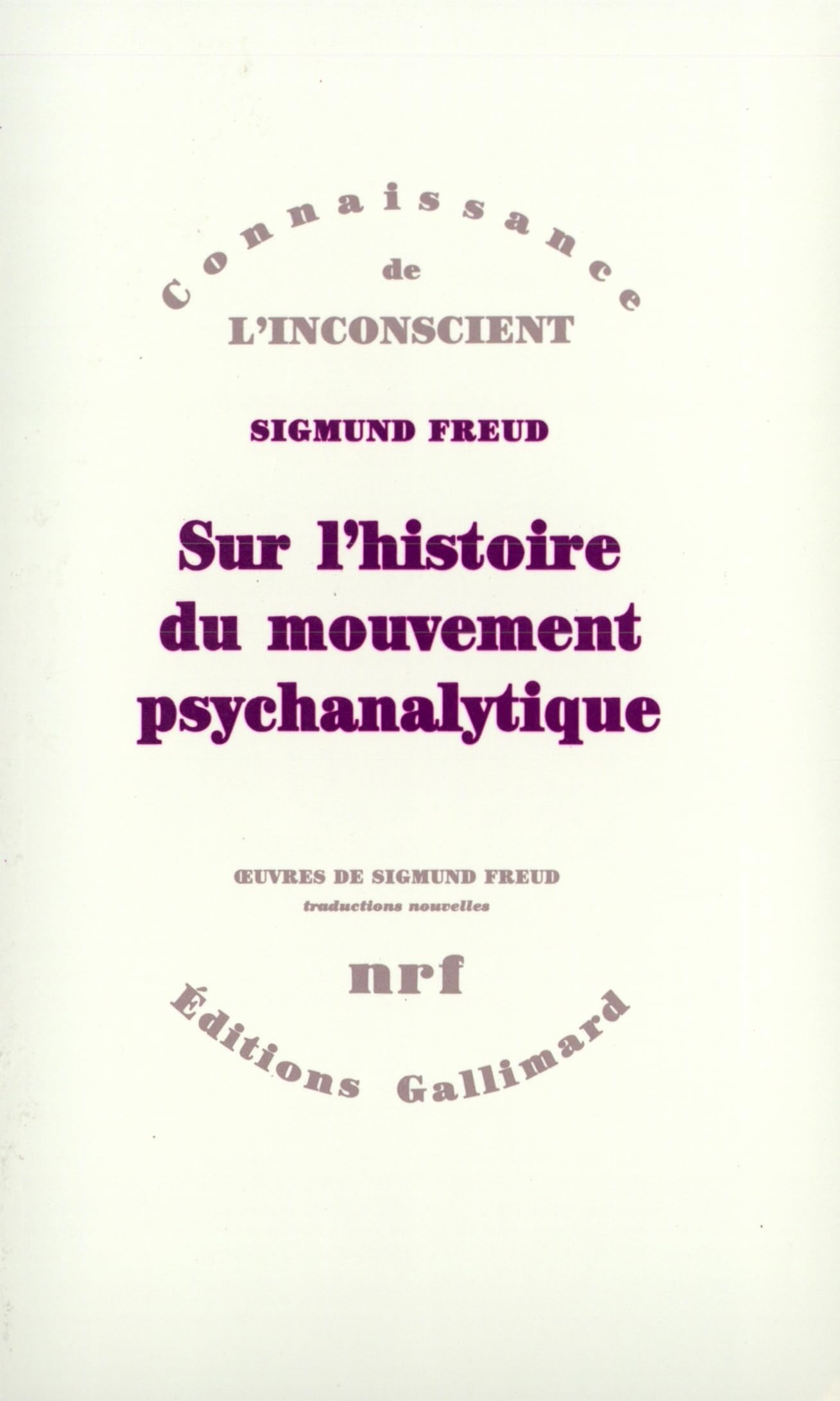 Sur l'histoire du mouvement psychanalytique book