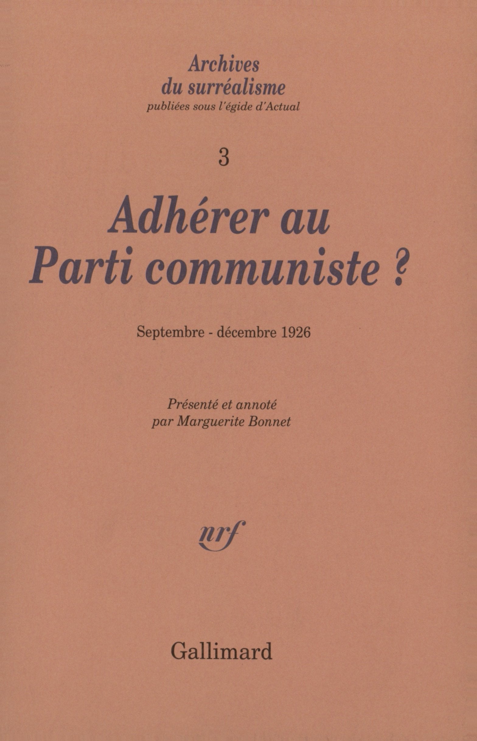 Adhérer au Parti communiste ?: Septembre - décembre 1926 book