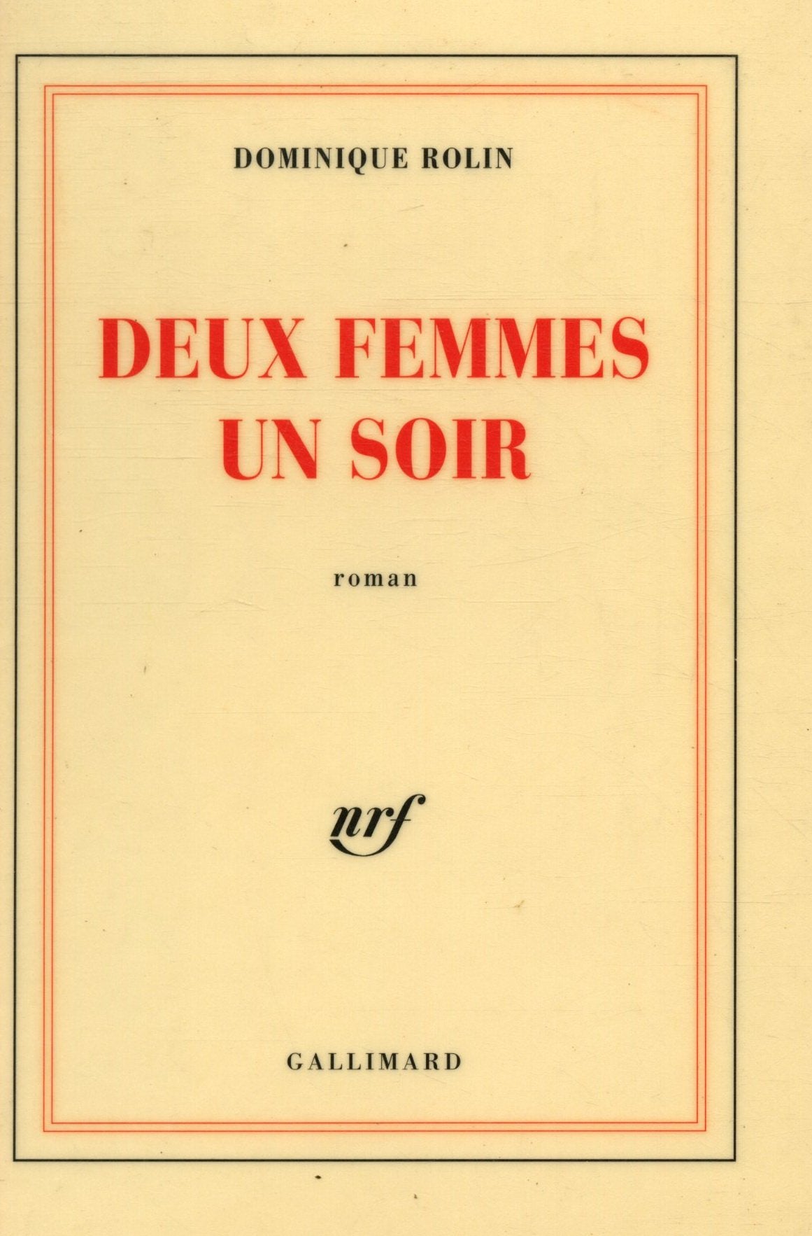 Deux femmes un soir book