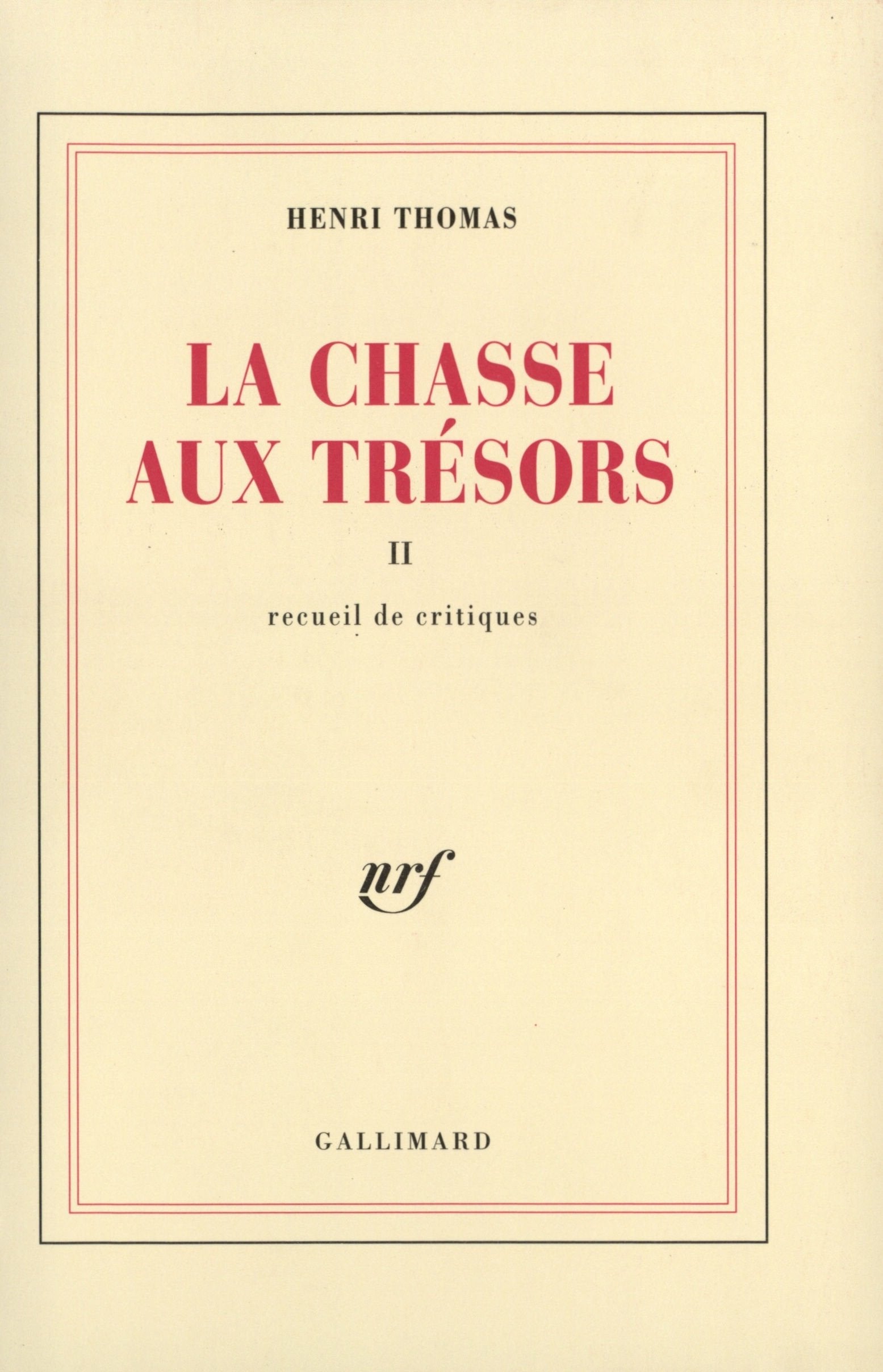 La Chasse aux trésors (Tome 2-Recueil de critiques) book