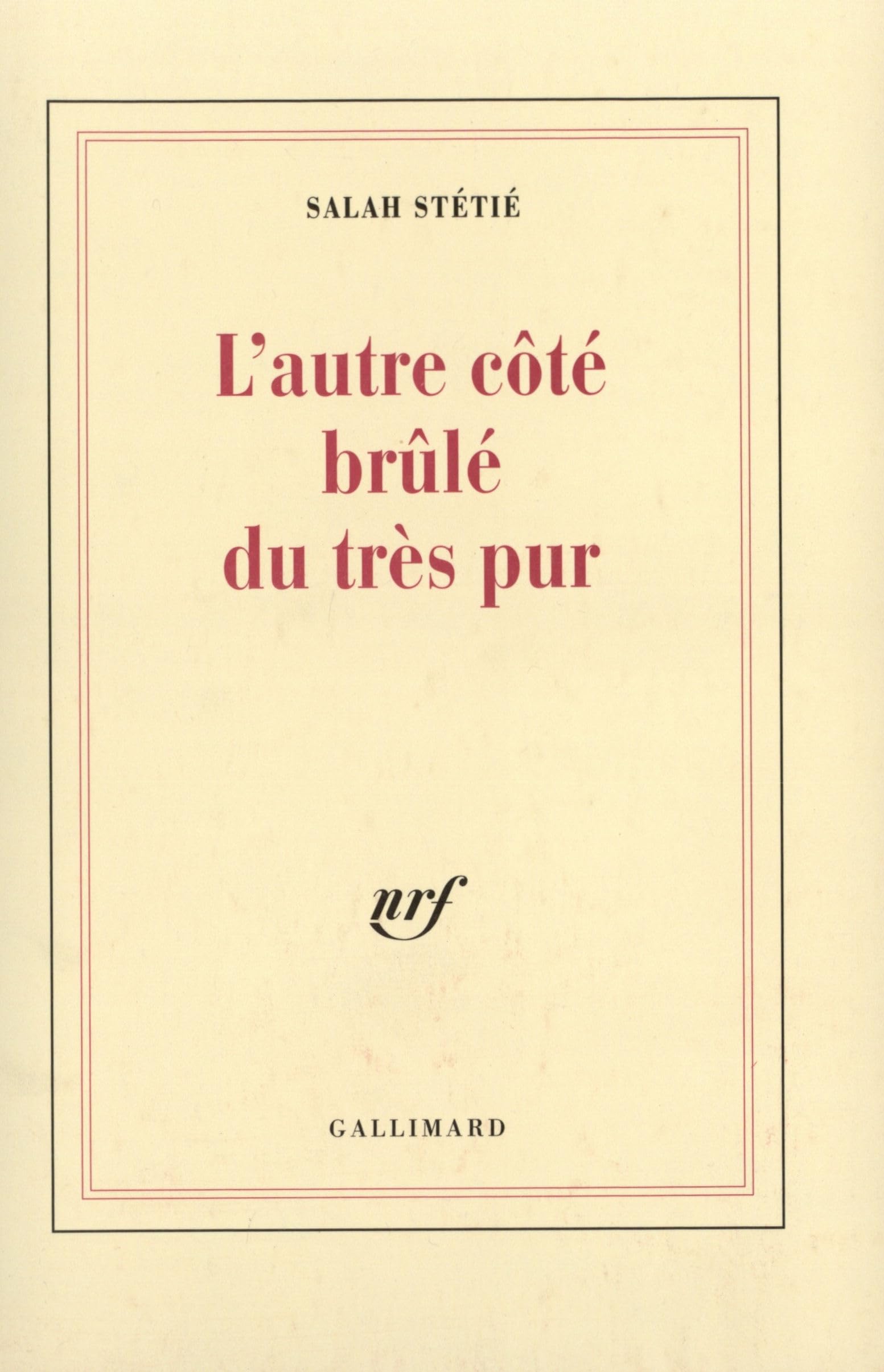 L'Autre côté brûlé du très pur book
