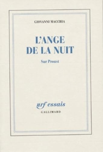 L'ange de la nuit: Sur Proust Politics & History