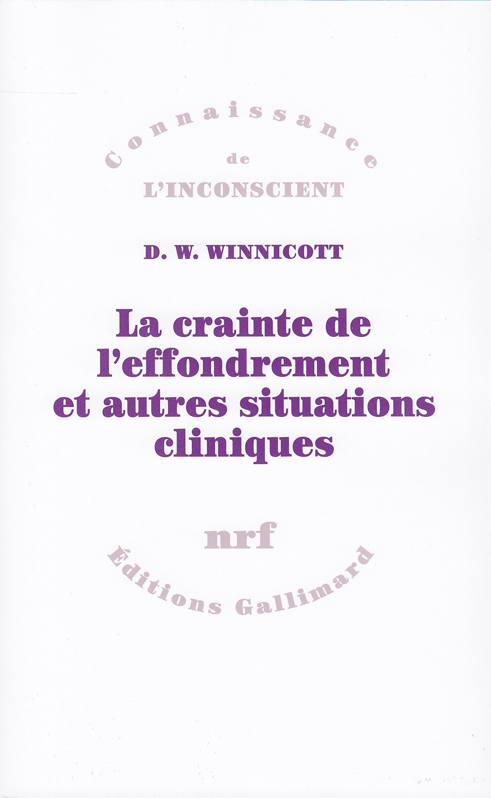 La crainte de l'effondrement et autres situations cliniques Psychology