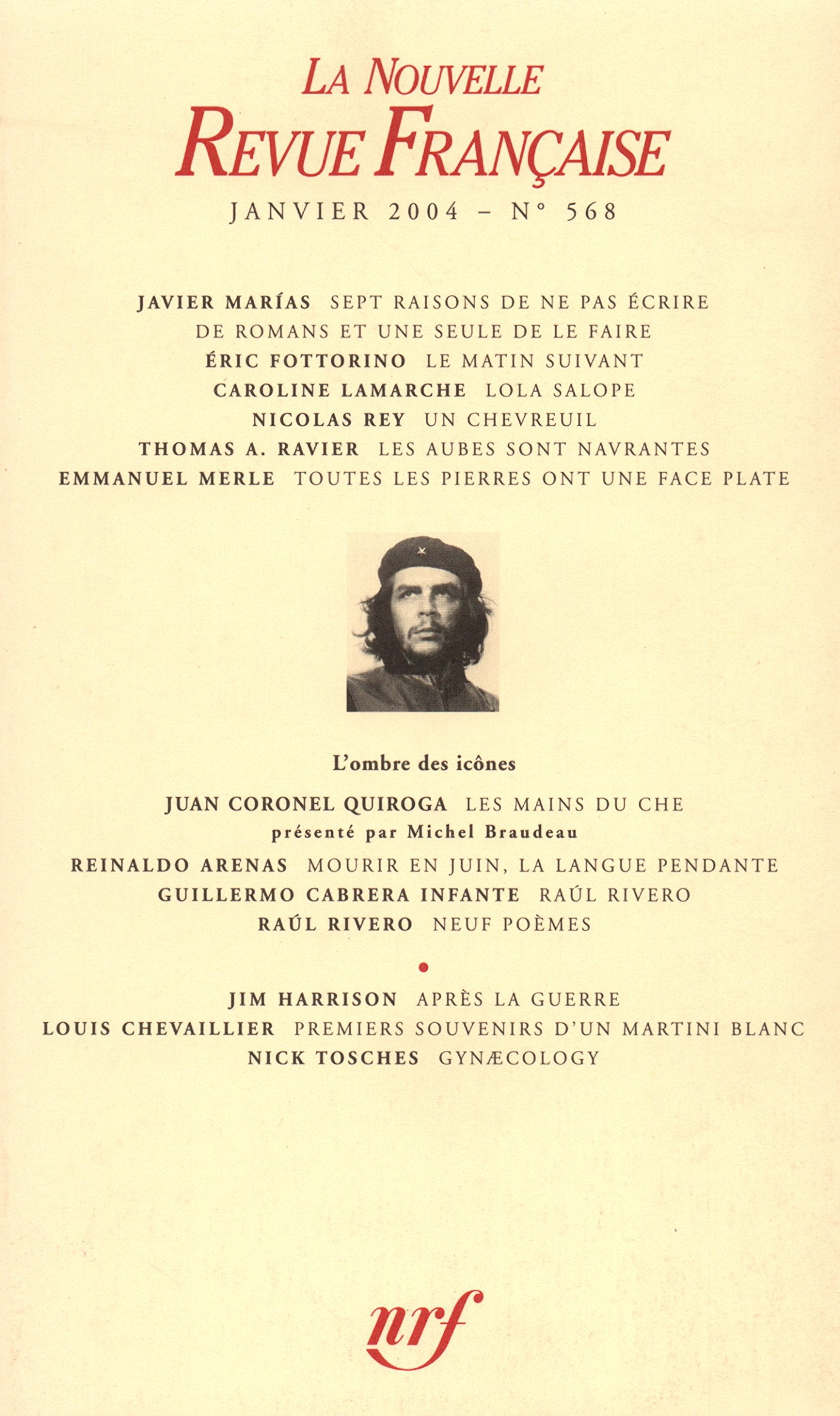 La Nouvelle Revue Française, numéro 568 - Janvier 2004 book
