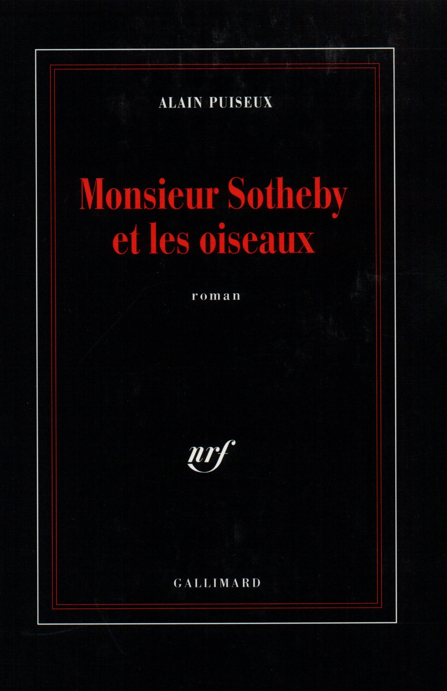 Monsieur Sotheby et les oiseaux Contemporary literature