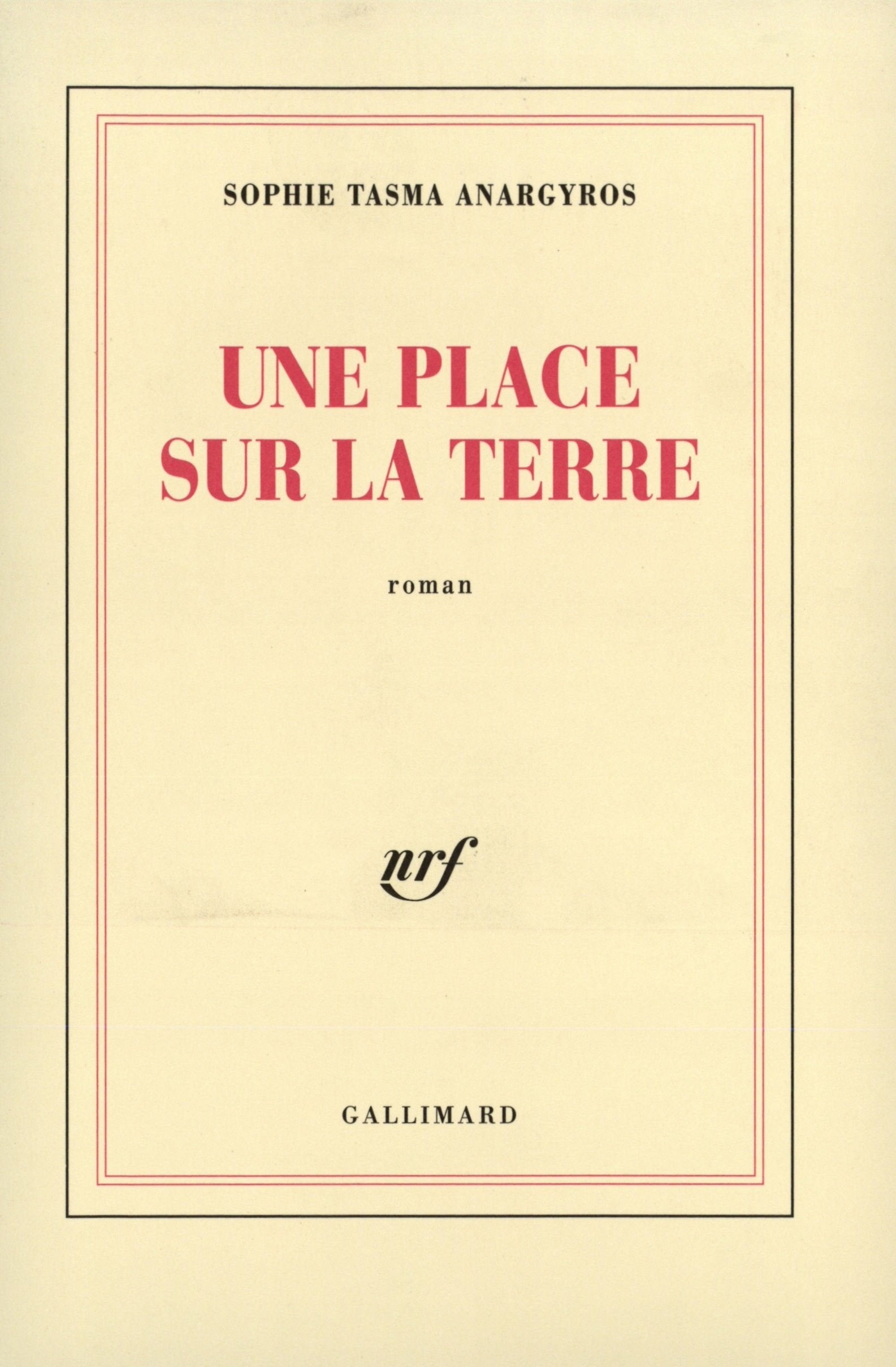 Une place sur la terre book