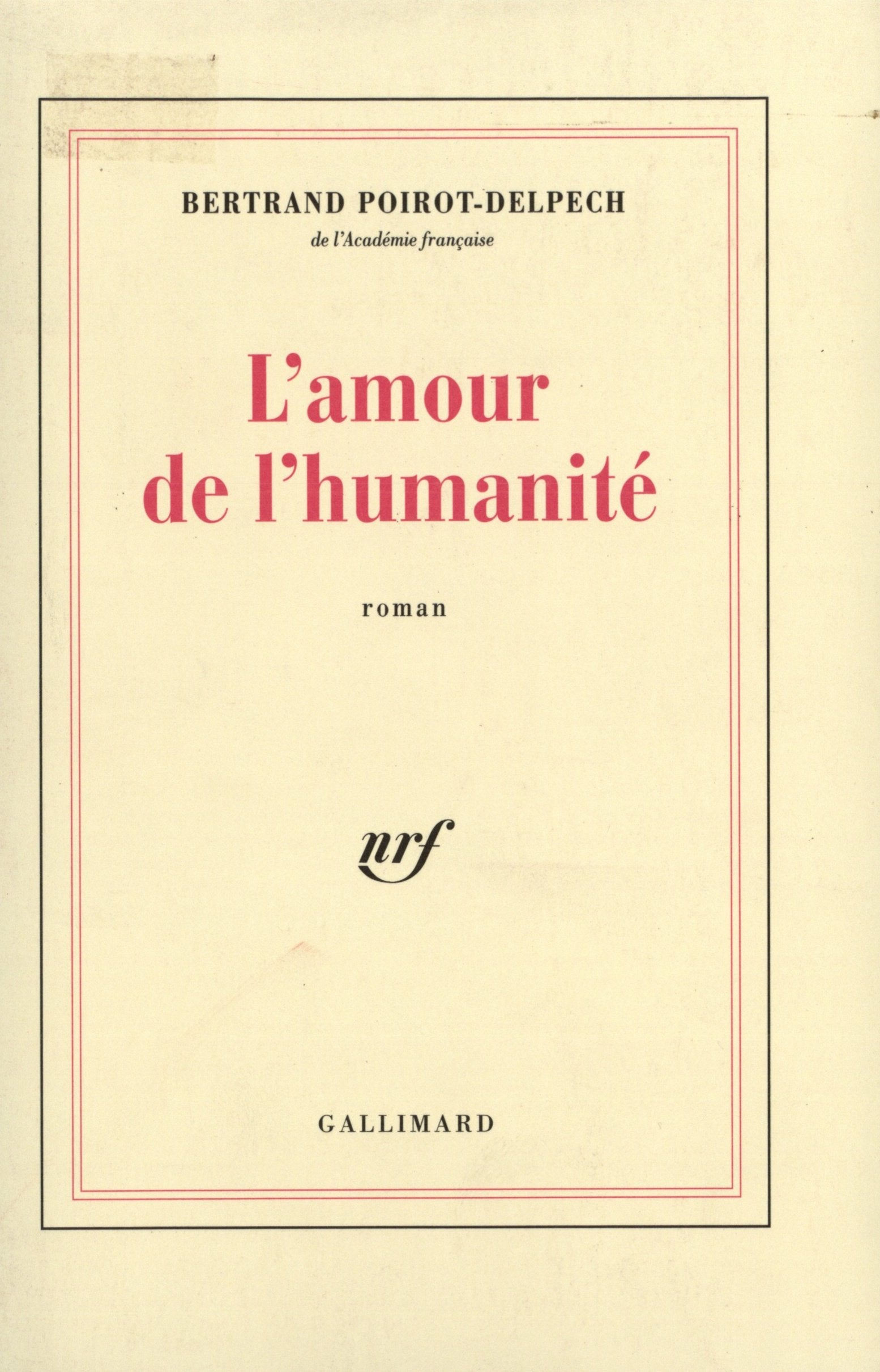 L'amour de l'humanité book