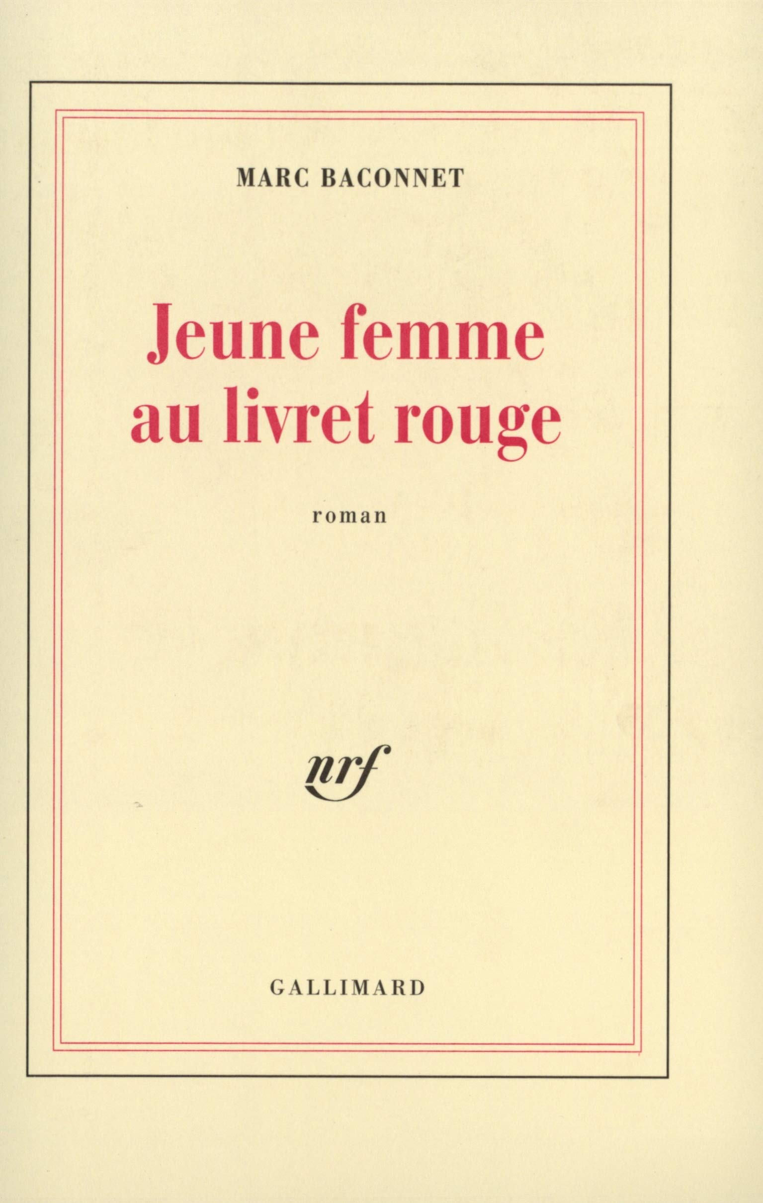 Jeune femme au livret rouge book