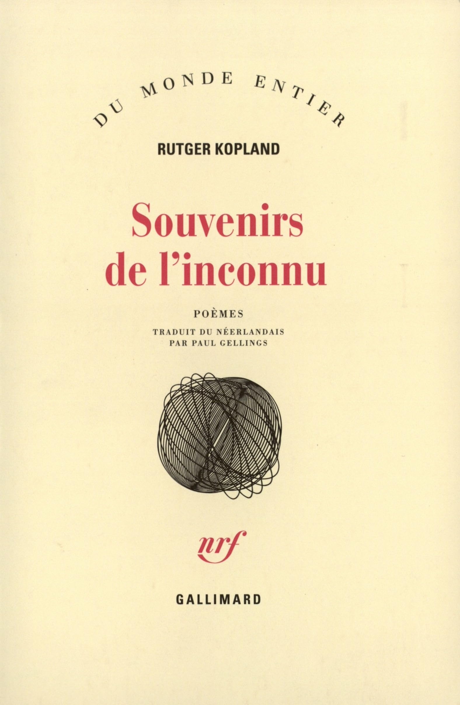 Souvenirs de l'inconnu: Poèmes Contemporary literature