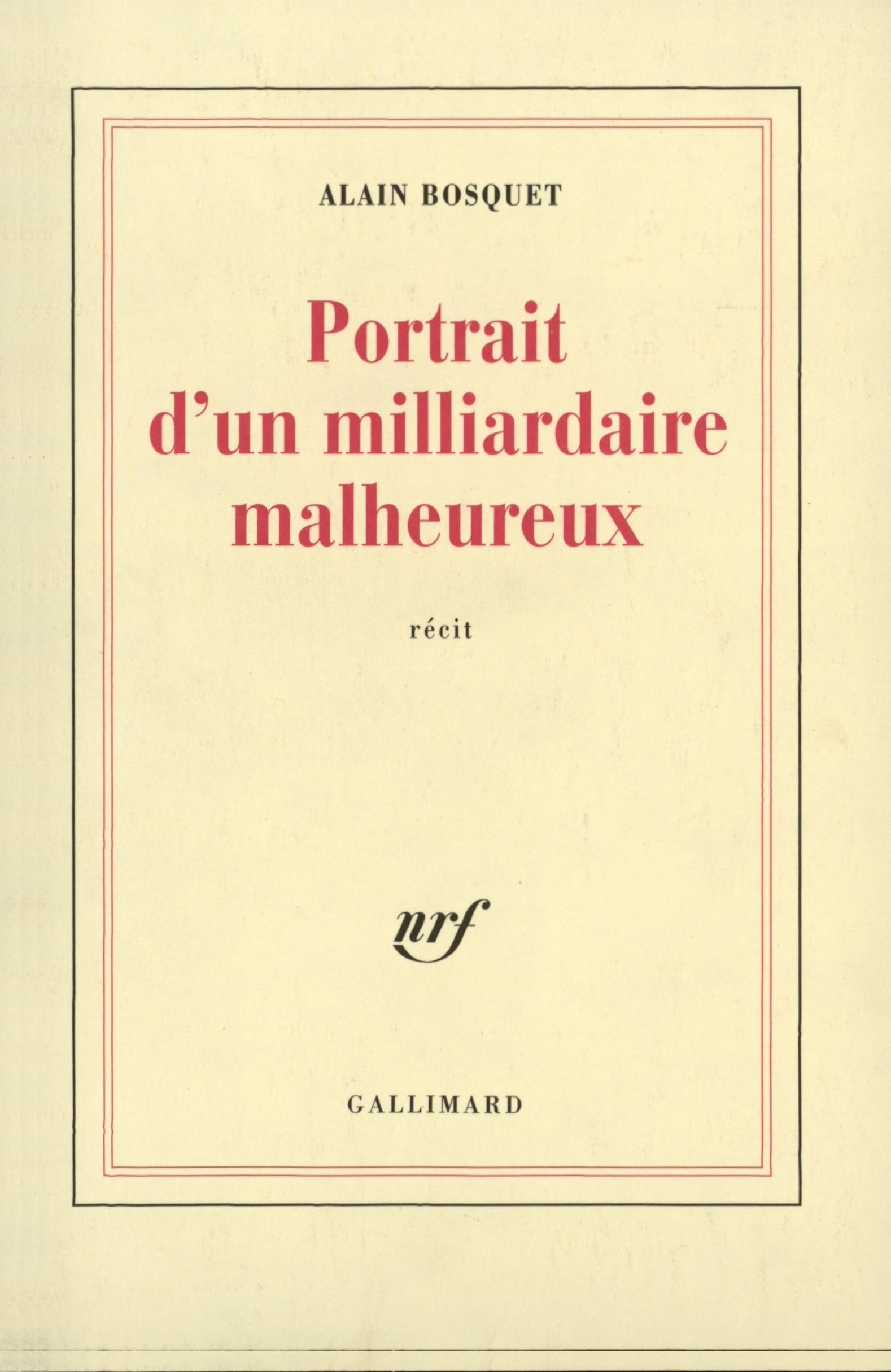 Portrait d'un milliardaire malheureux book