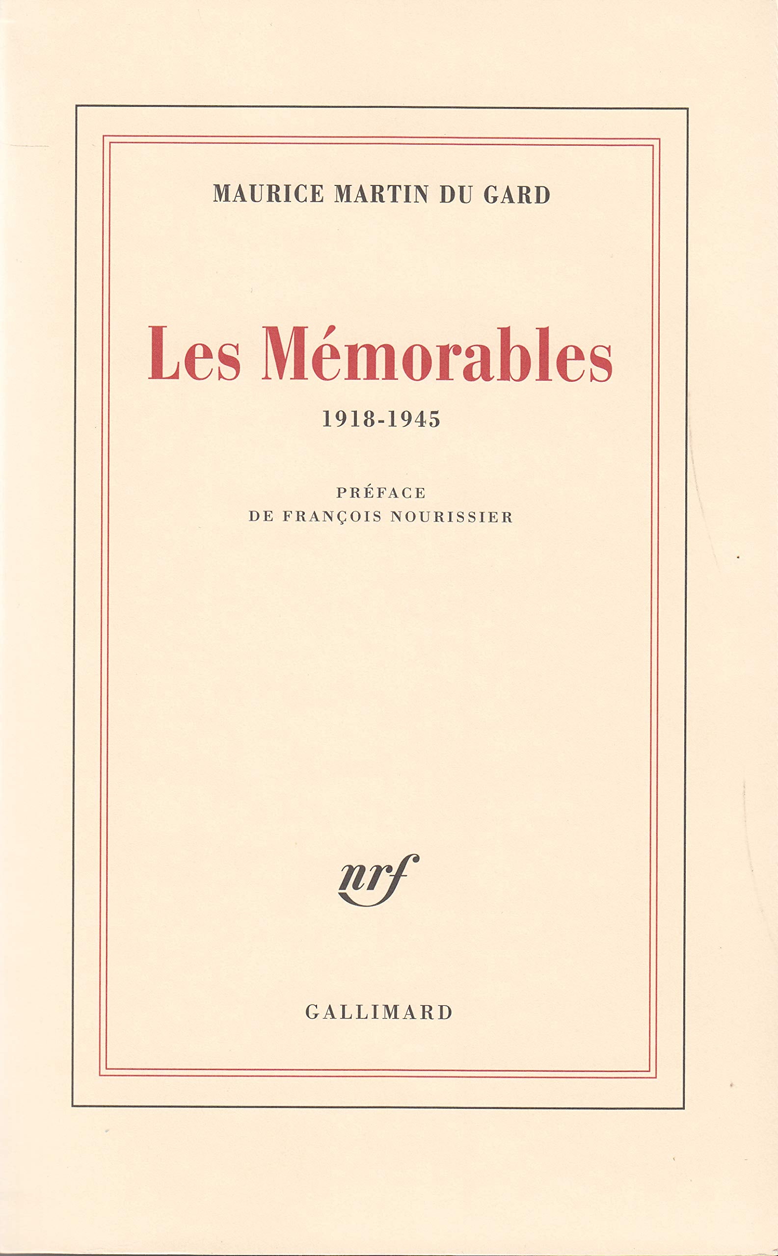 Les Mémorables, 1918-1945 book