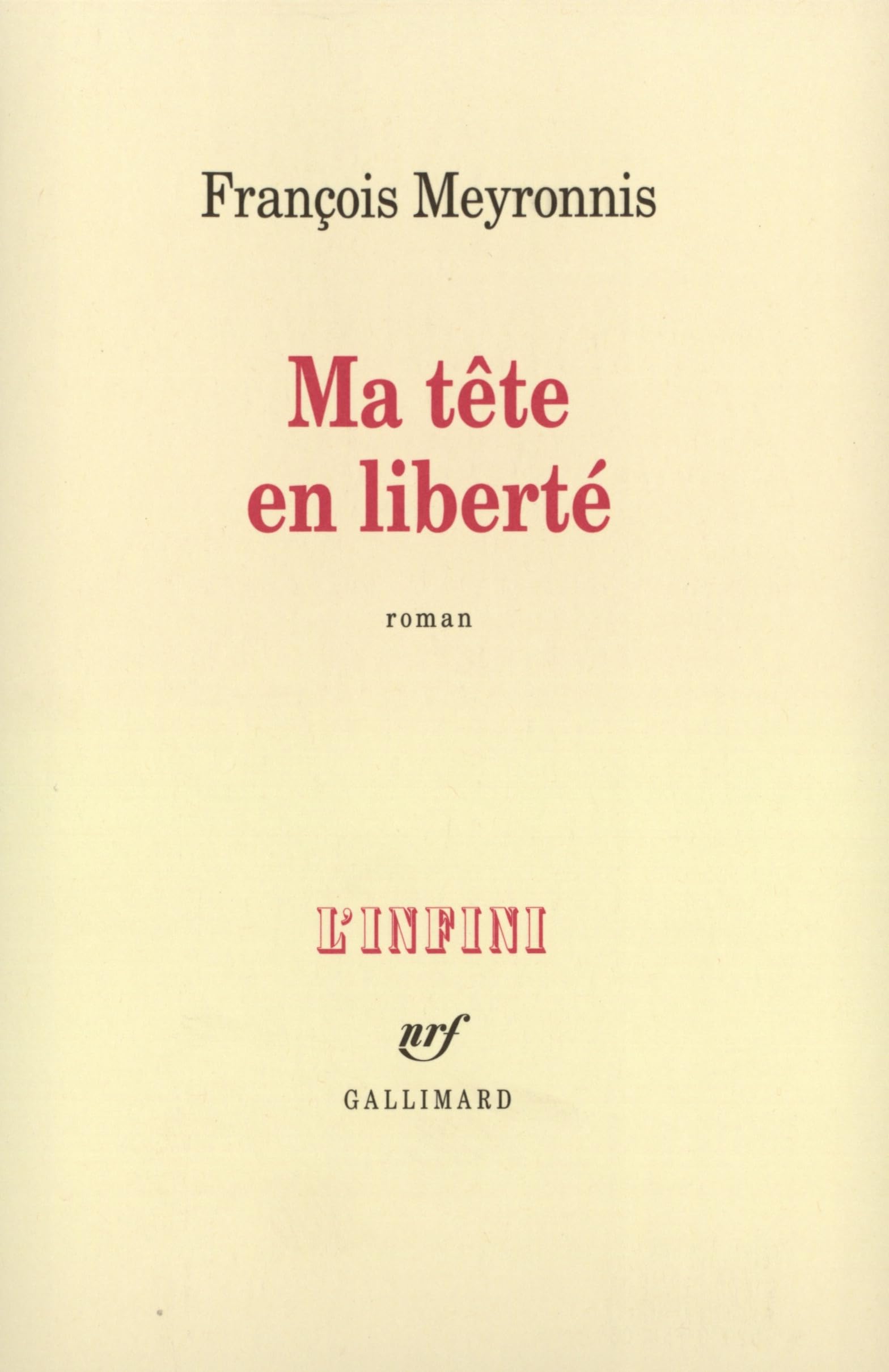Ma tête en liberté Contemporary literature