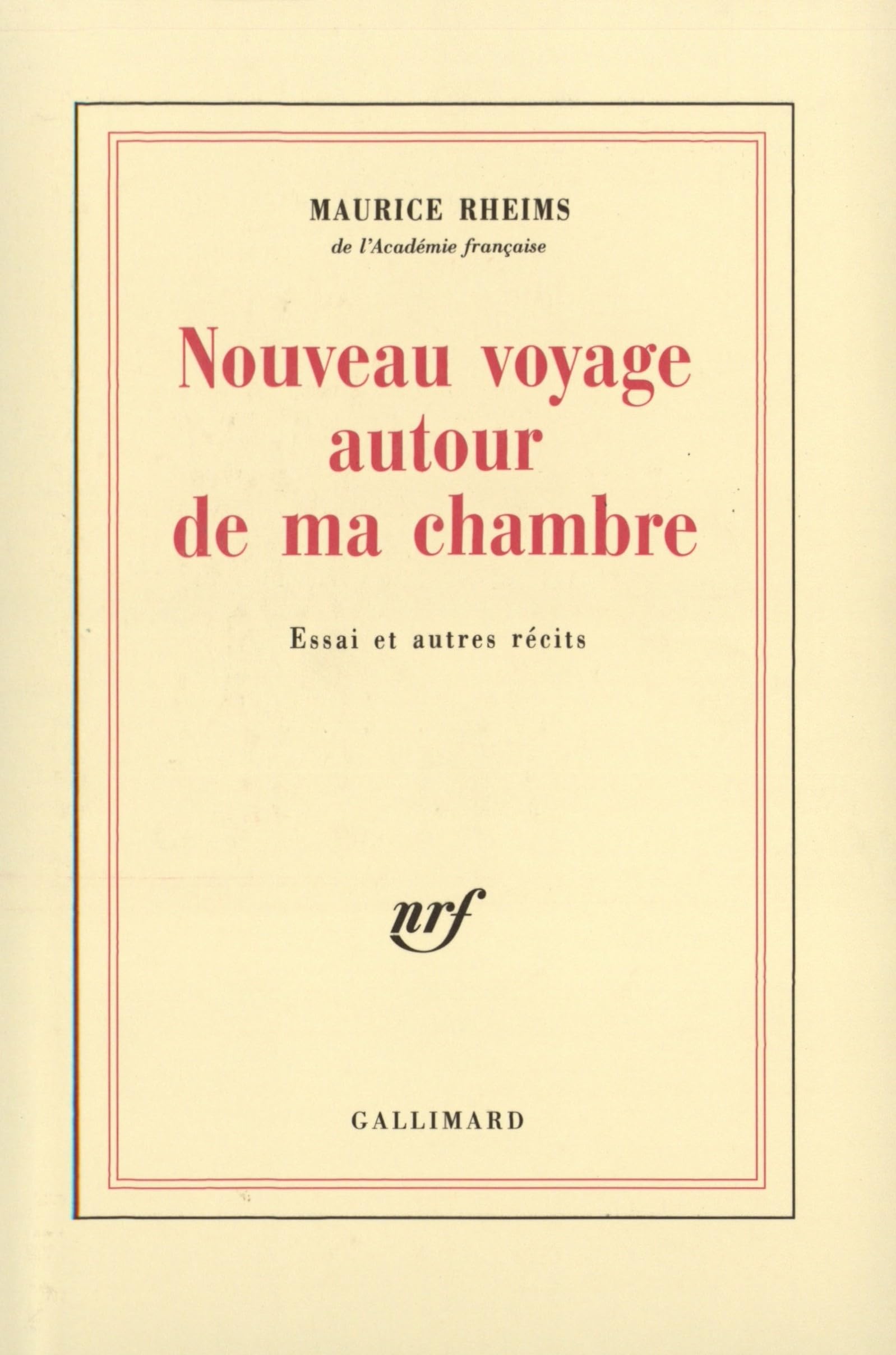 Nouveau voyage autour de ma chambre book