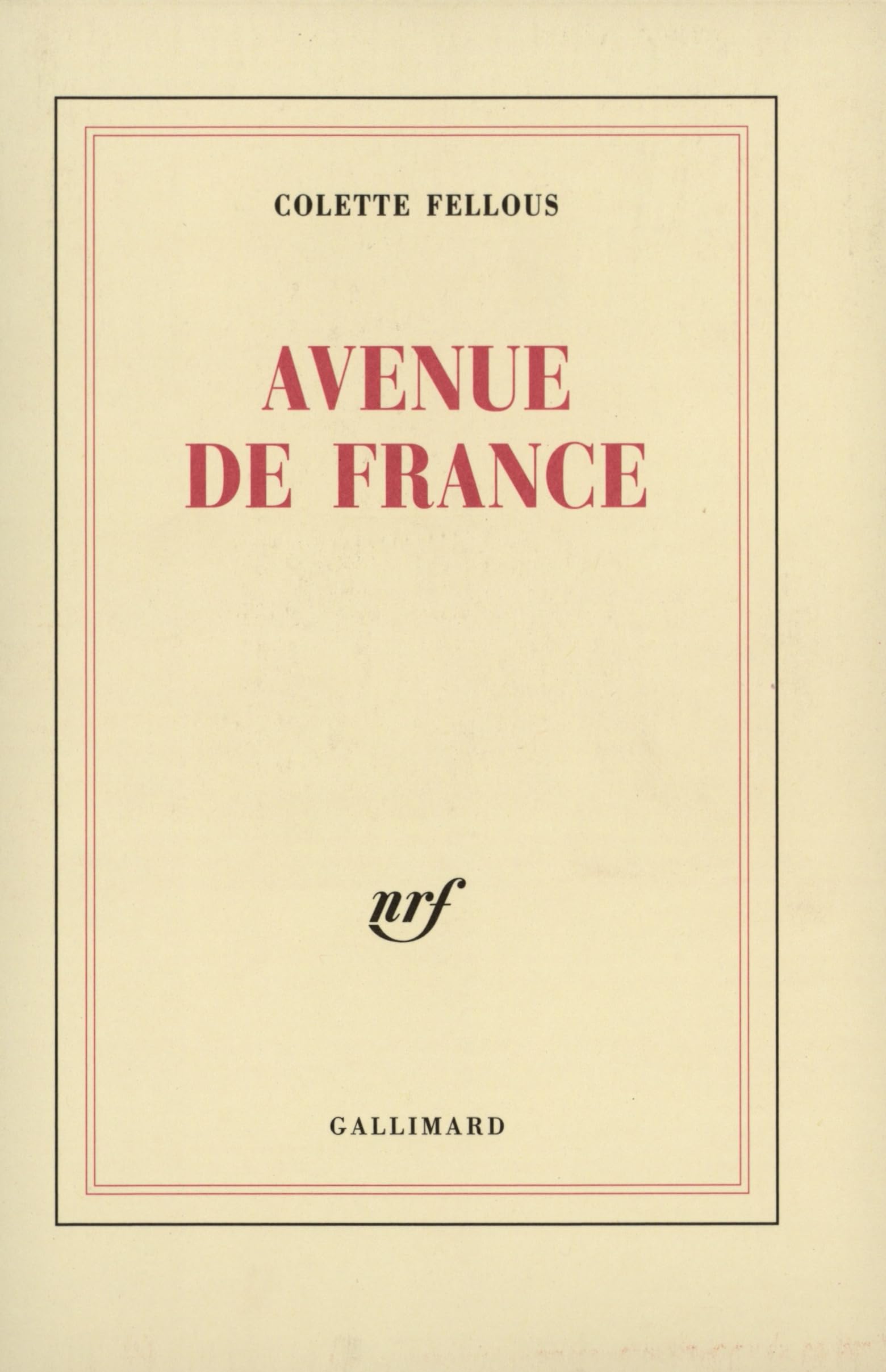 Product Image: Avenue de France