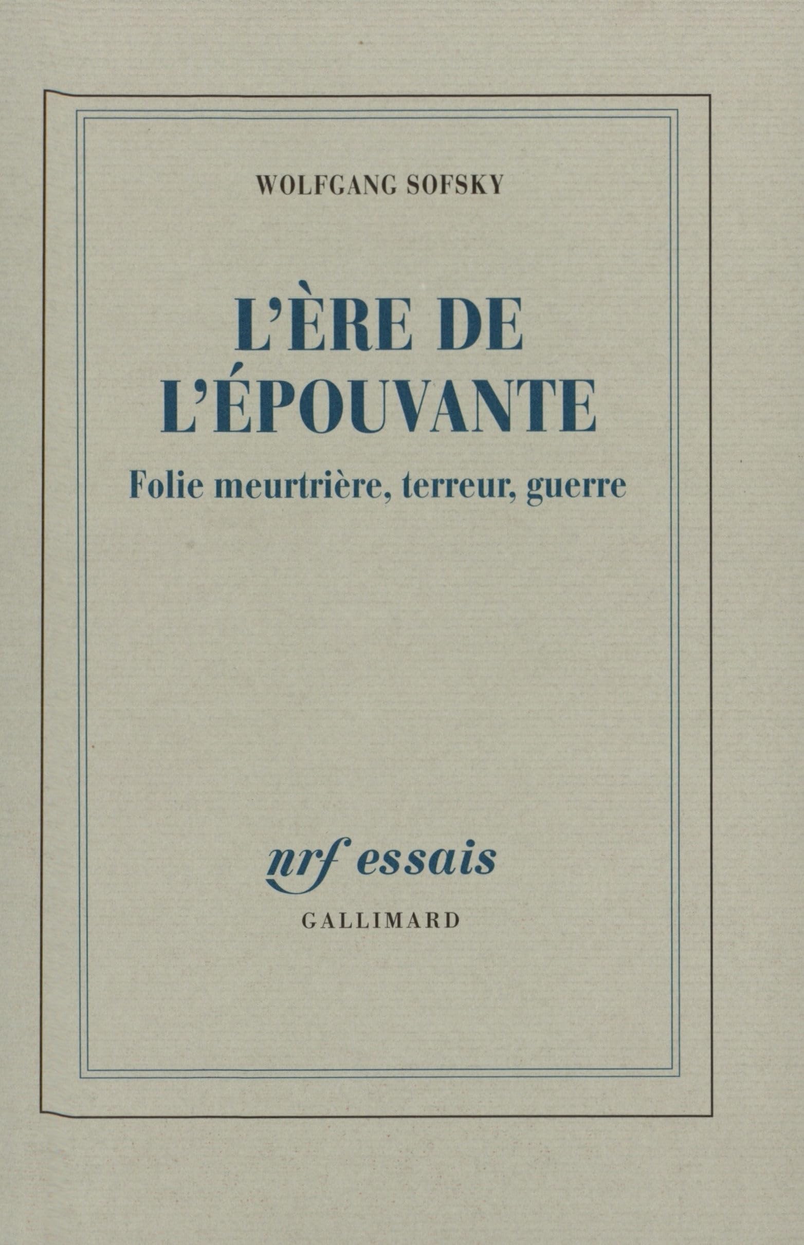 L'ère de l'épouvante: Folie meurtrière, terreur, guerre Essays & Short Stories