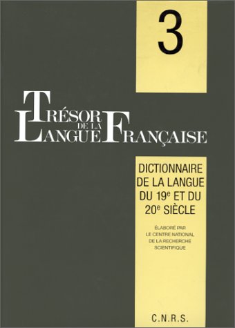 Tresor De La Langue Francaise Books