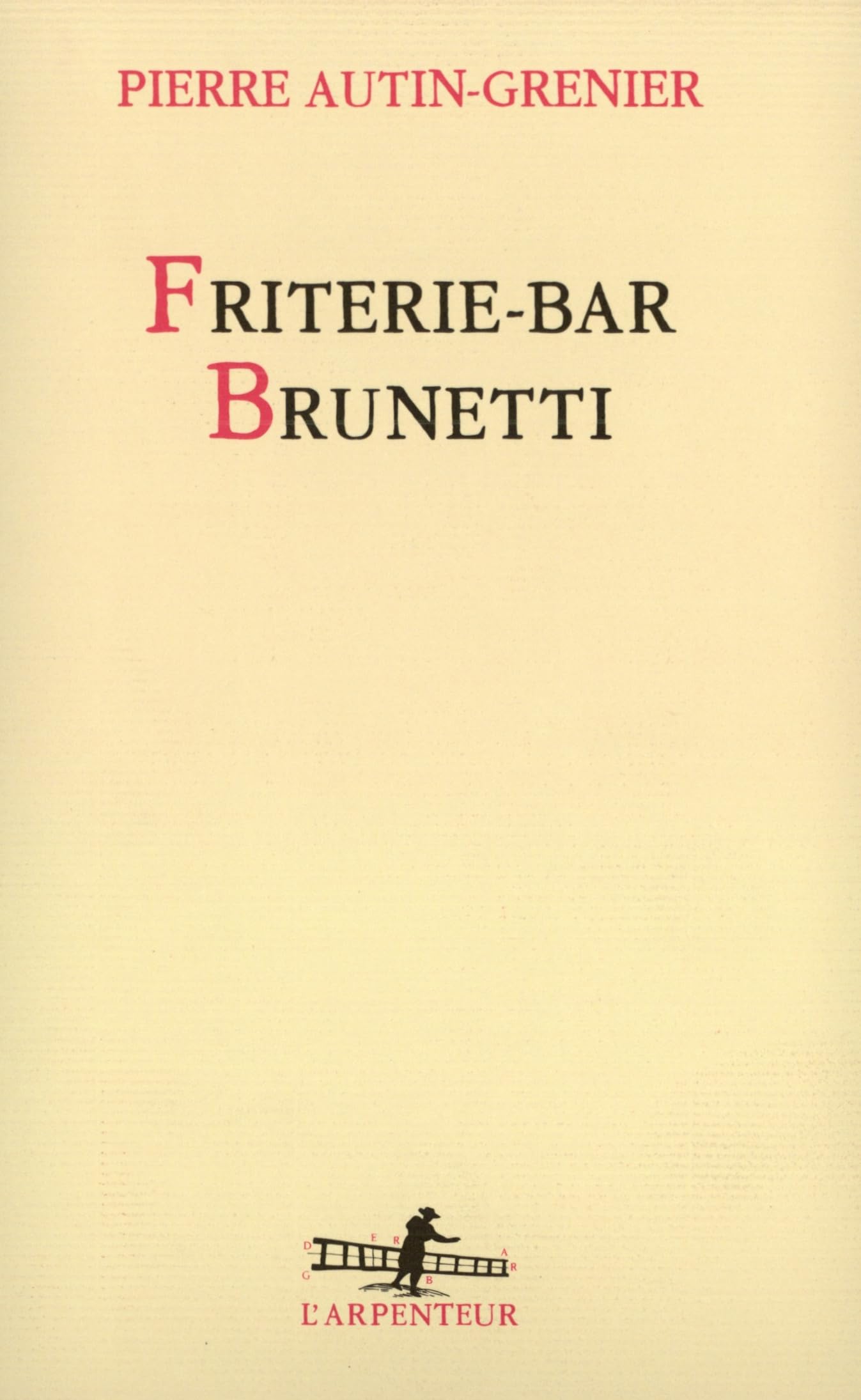 Friterie - Bar Brunetti Contemporary literature