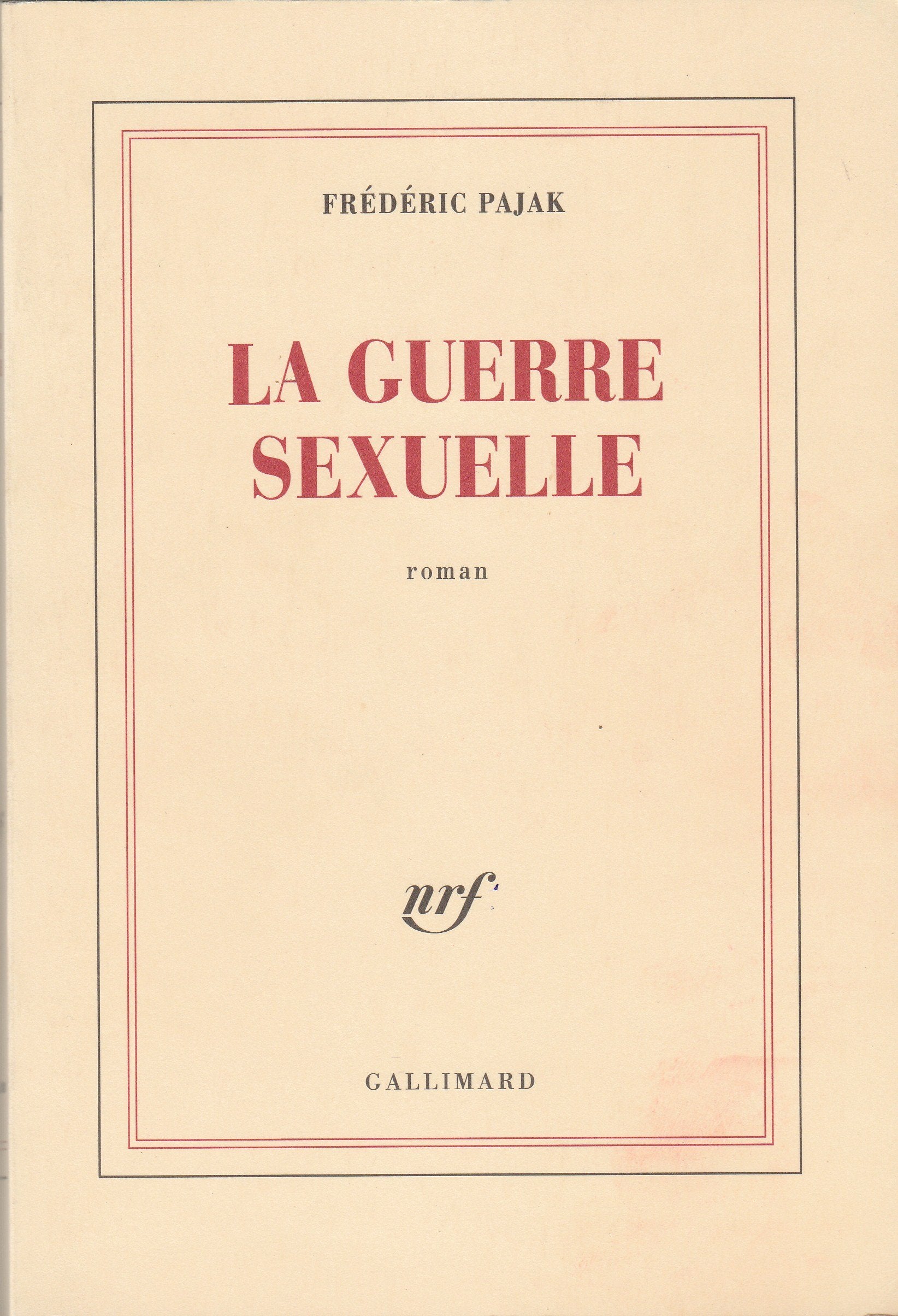 La guerre sexuelle Contemporary literature