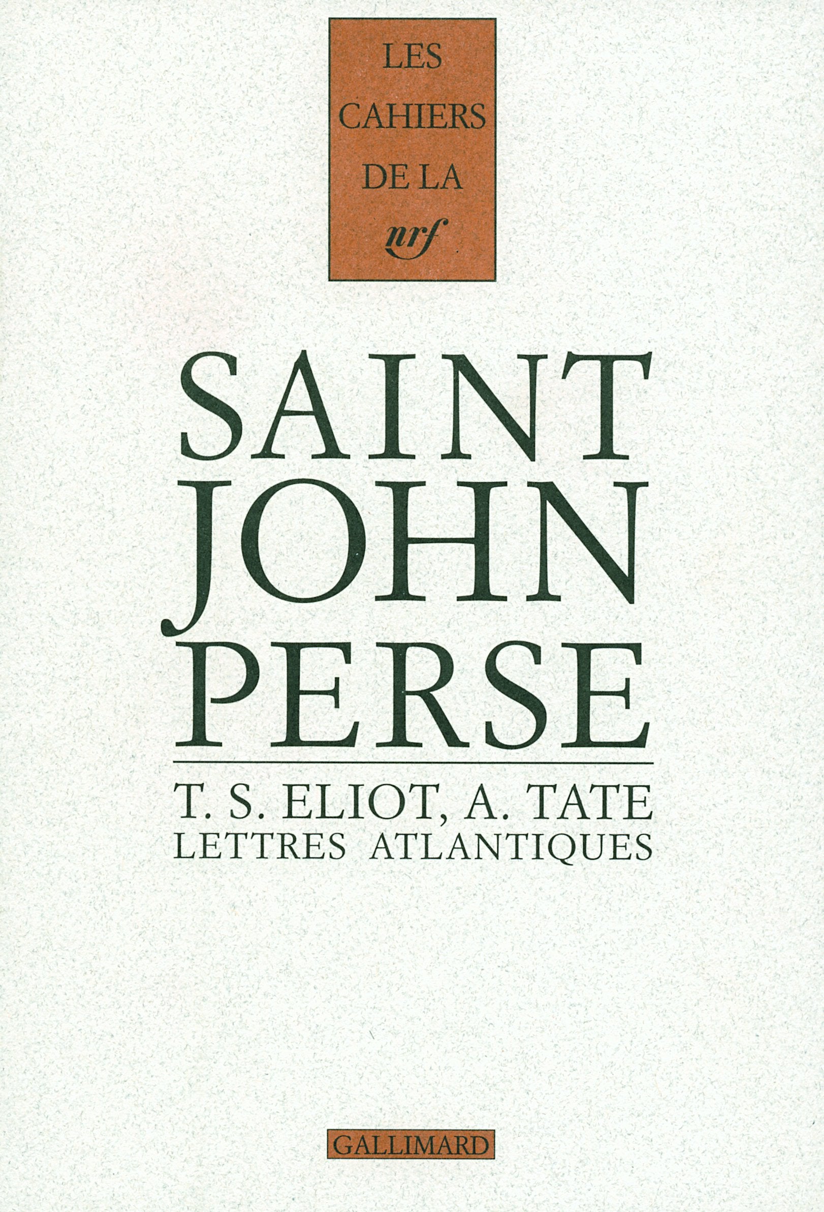 Lettres atlantiques: (1926-1970) Contemporary literature