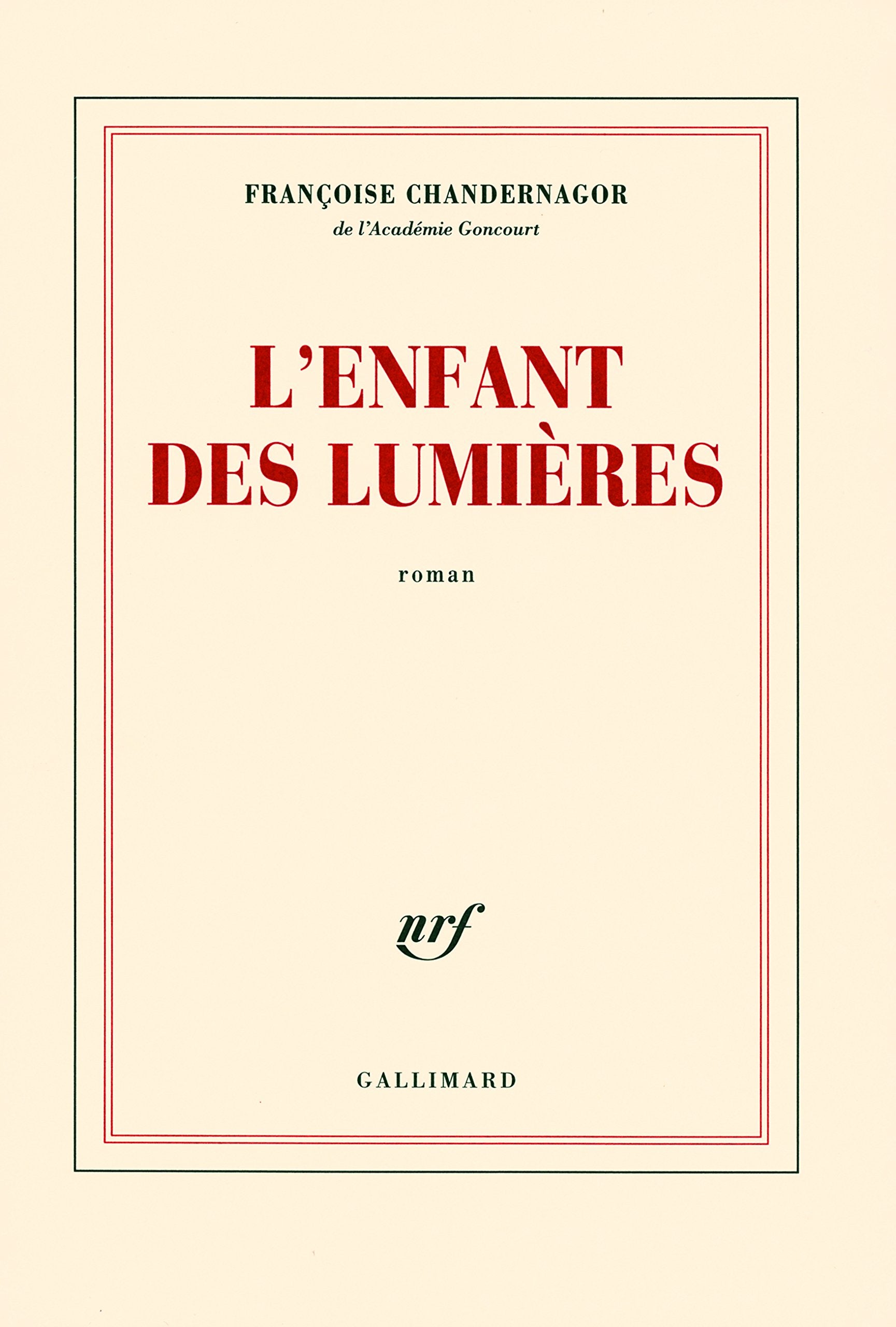 L'enfant des Lumières Contemporary literature