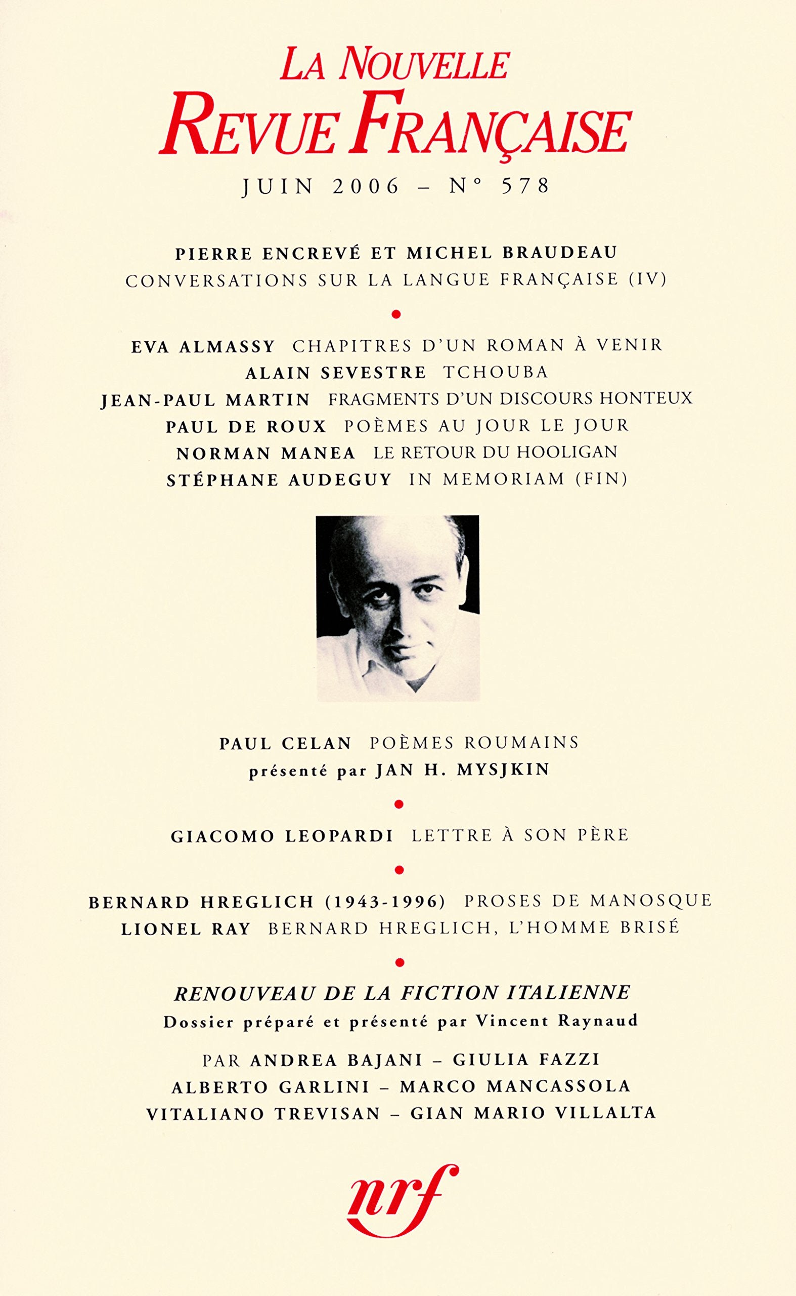 La Nouvelle Revue Française book