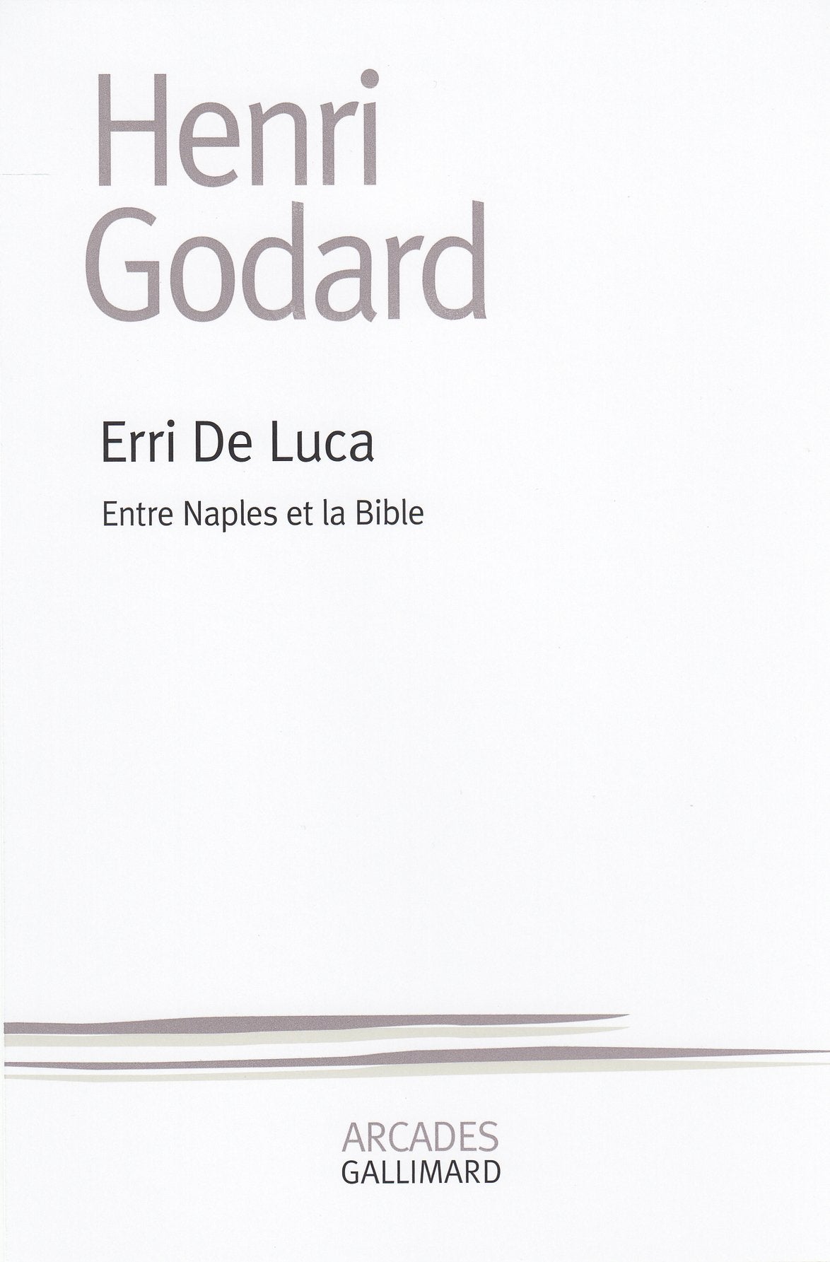 Erri de Luca: Entre Naples et la Bible Essays & Short Stories