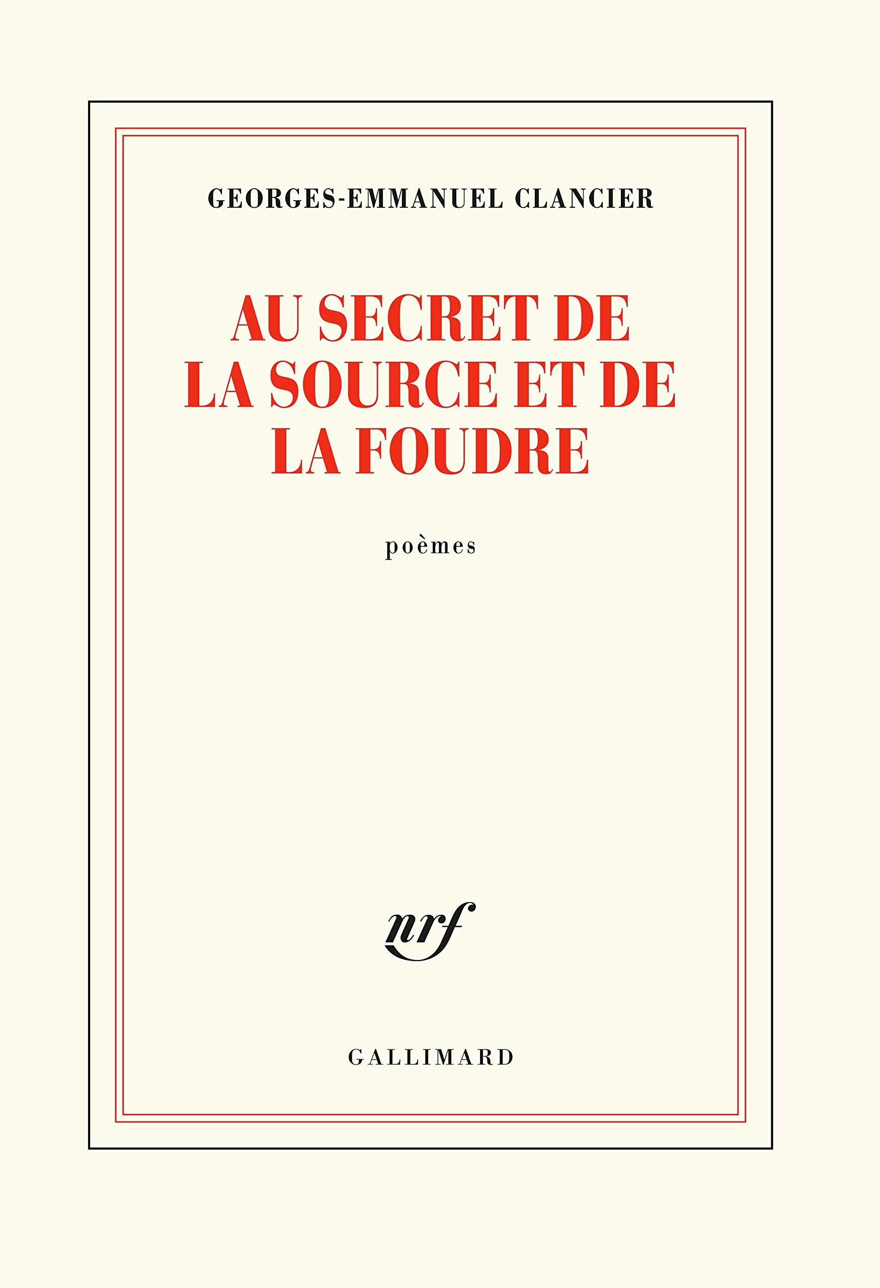 Au secret de la source et de la foudre Poetry