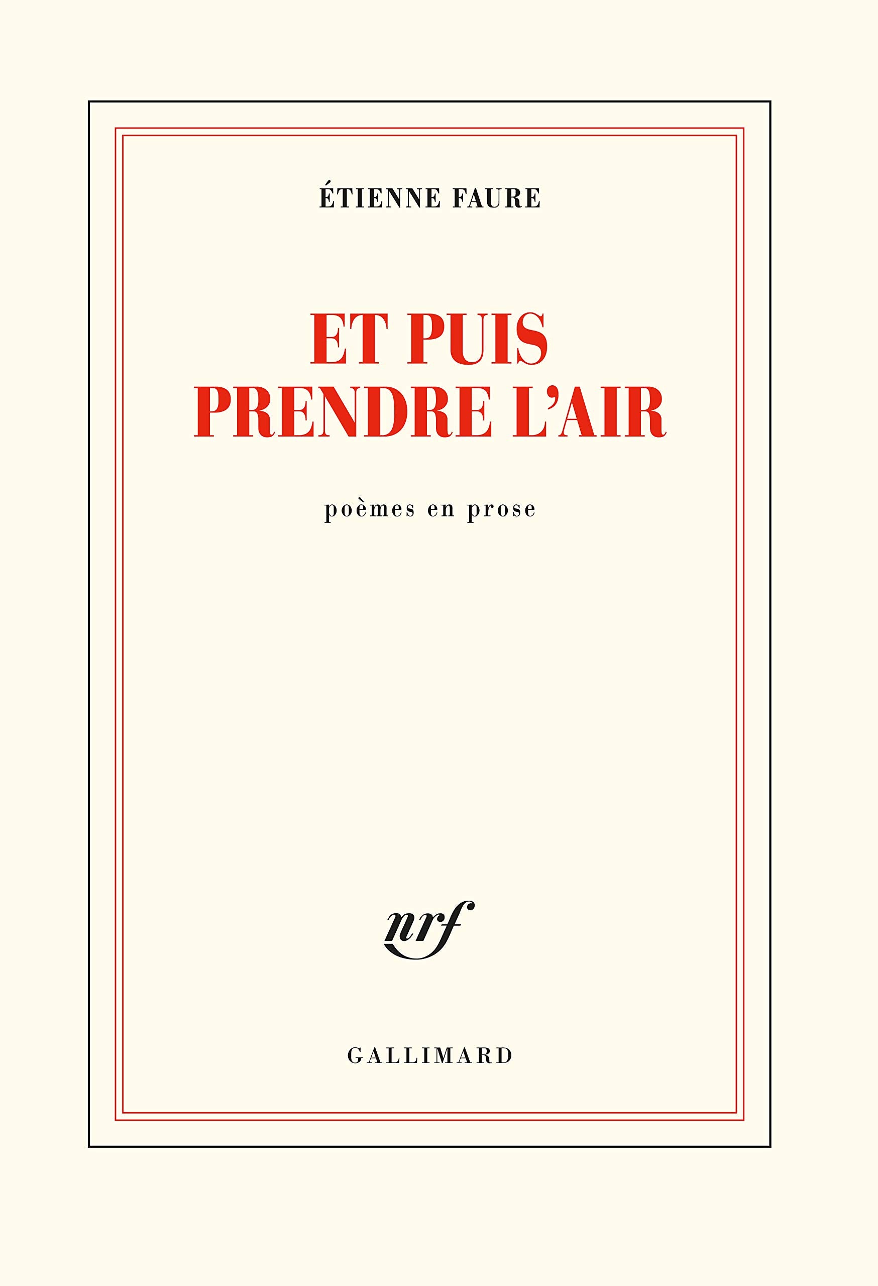 Et puis prendre l'air: Des villes et des champs Contemporary literature