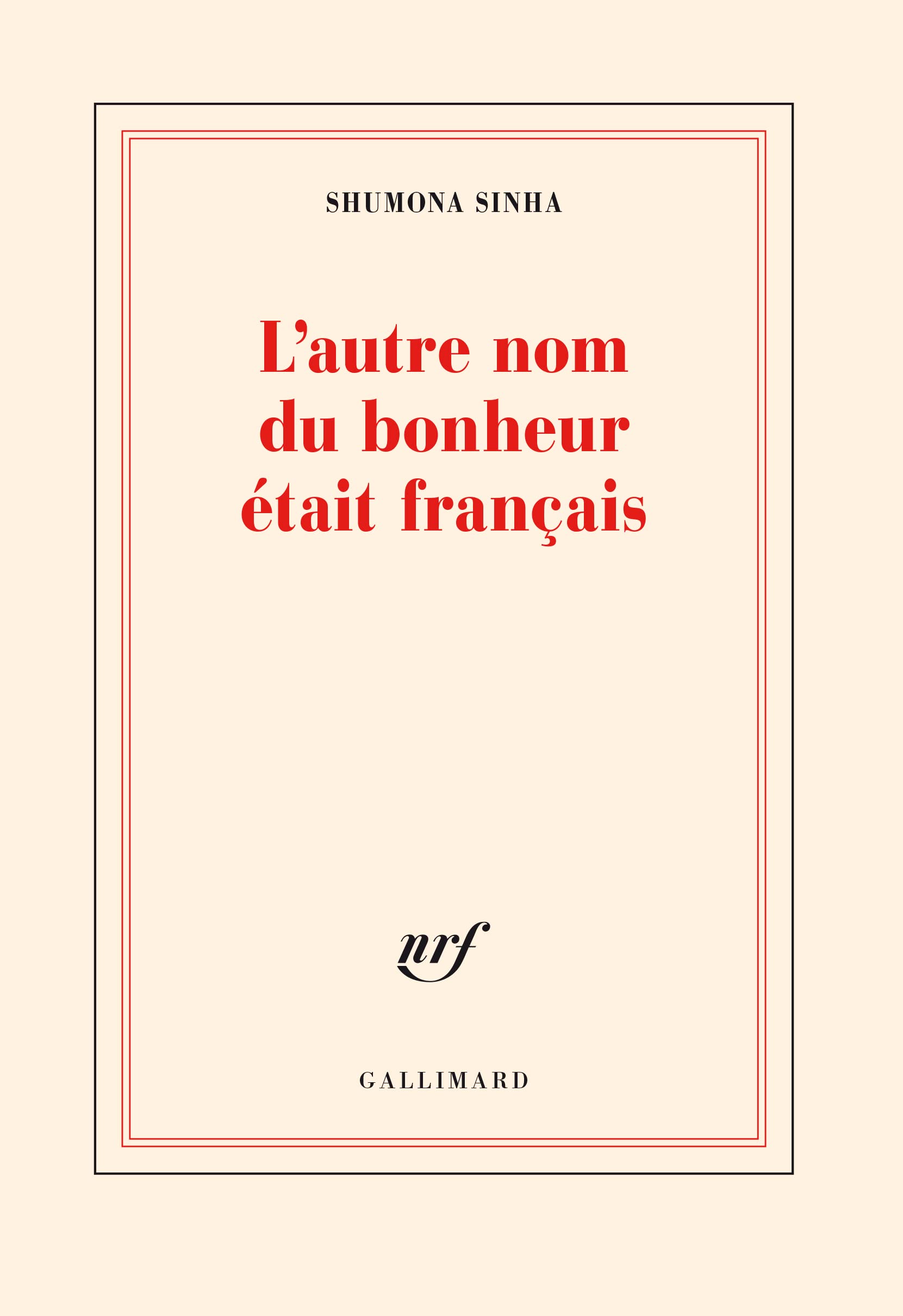 L'autre nom du bonheur était français Contemporary literature