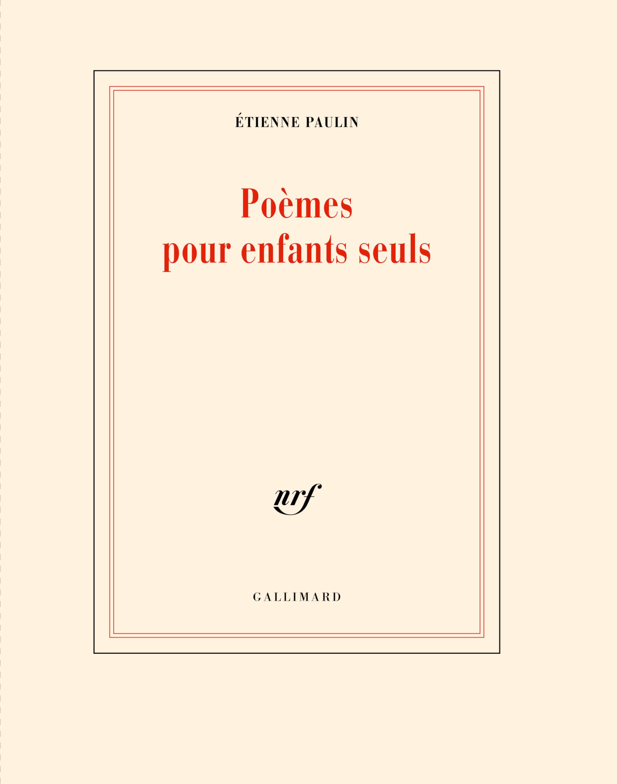 Poèmes pour enfants seuls Contemporary literature
