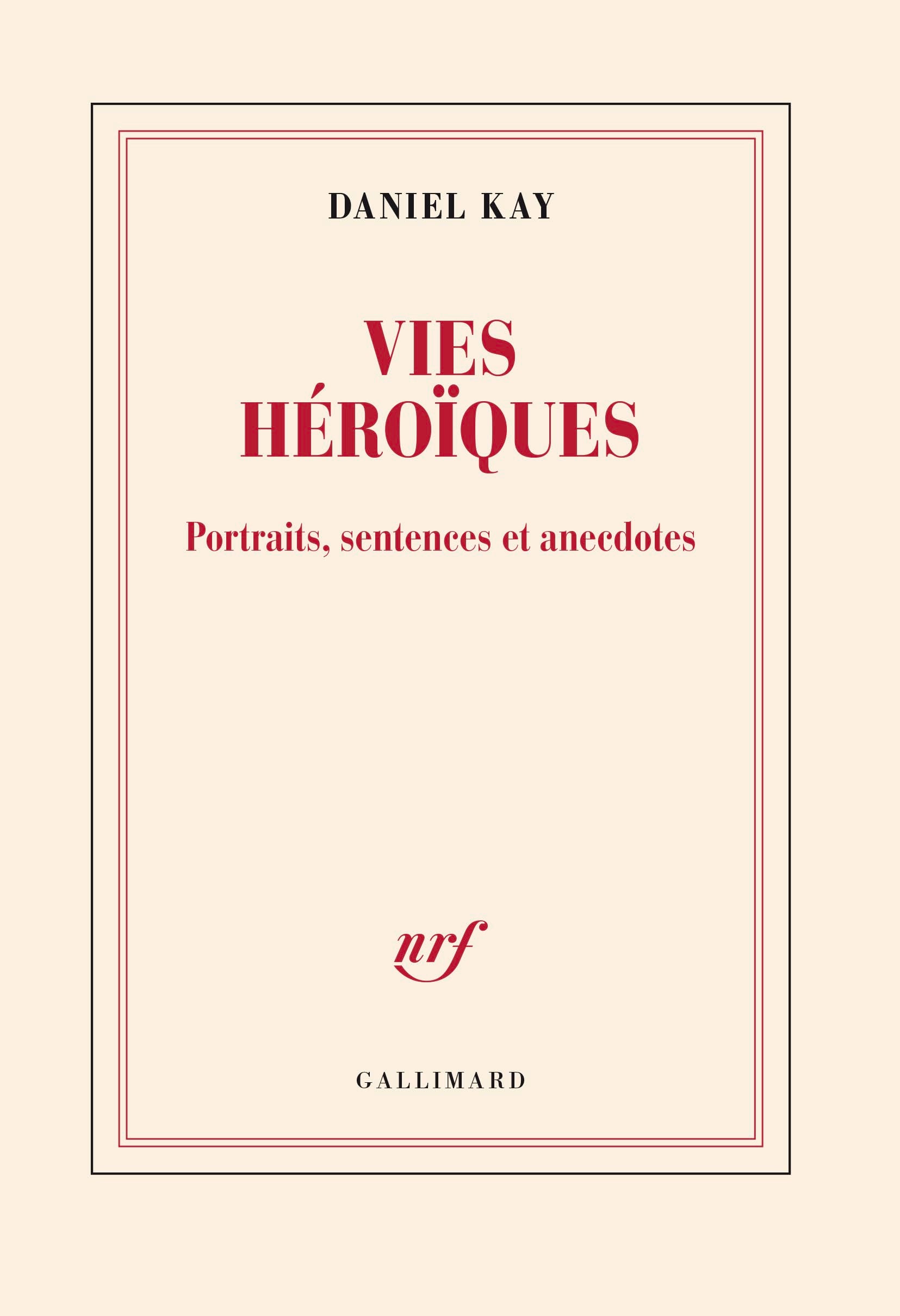 Vies héroïques: Portraits, sentences et anecdotes Poetry