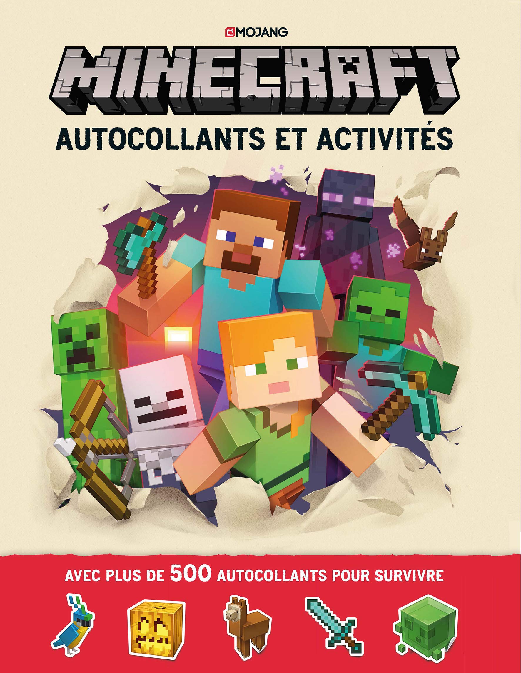 Minecraft : Autocollants et activités - Livre officiel Mojang - De 6 à 9 ans book