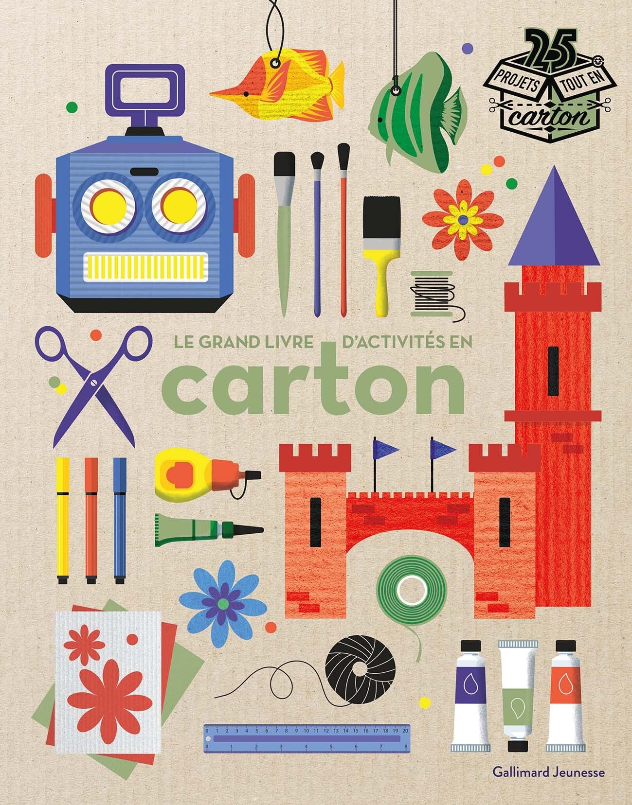 Le grand livre des activités en carton book