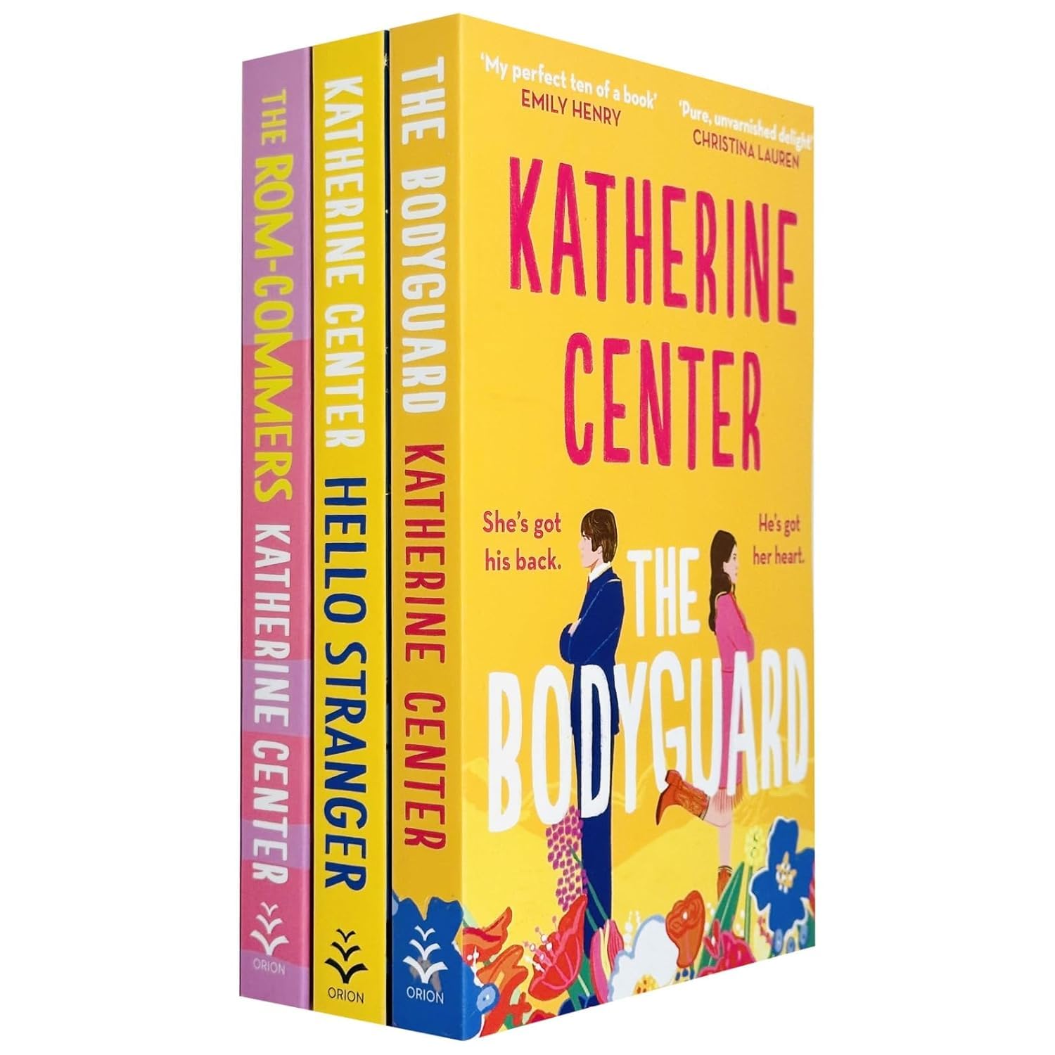 Katherine Center 3 Books Collection Set (The Bodyguard, Hello Stranger & The Rom-Commers) Books