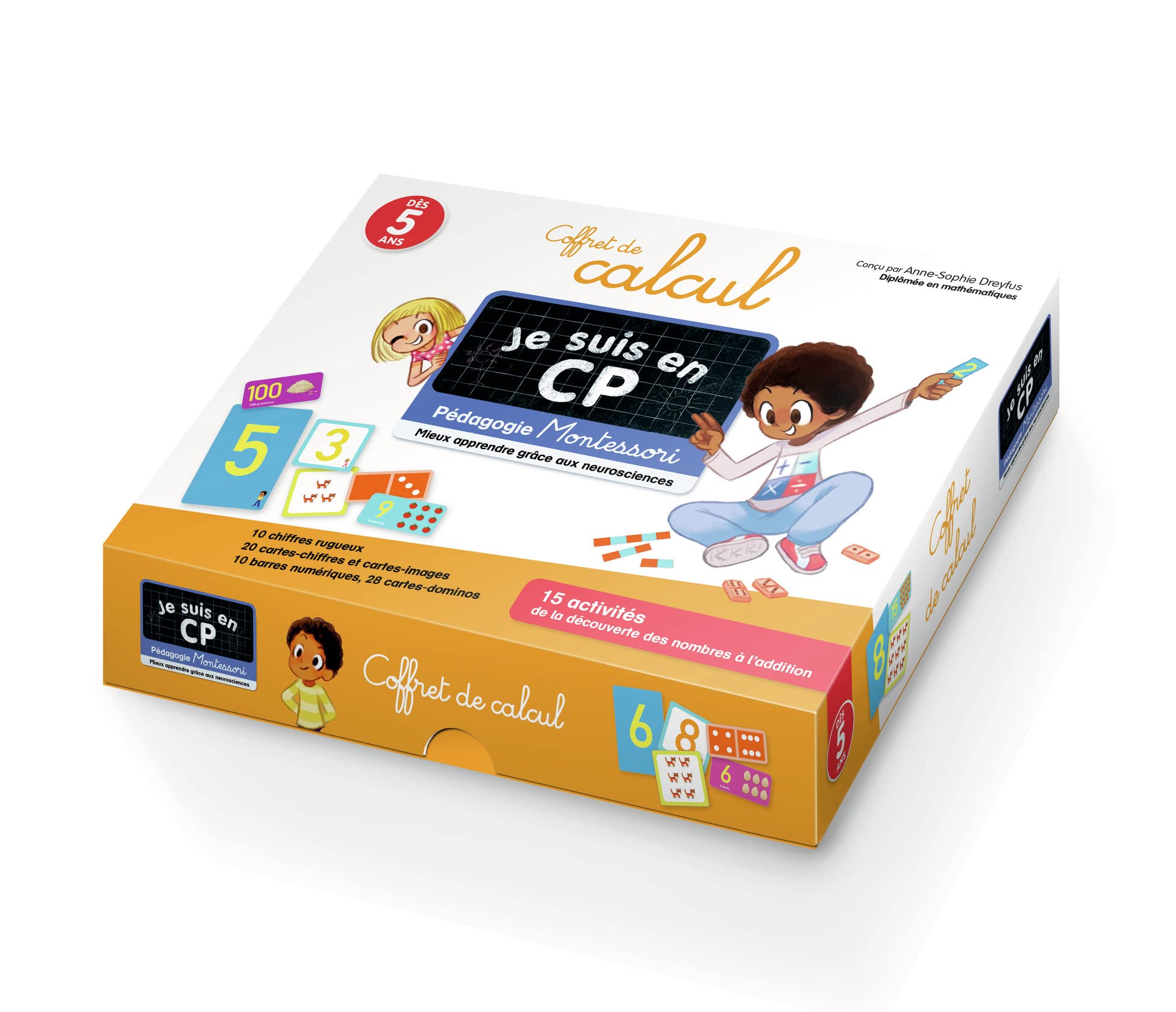 Coffret de calcul Je suis en CP - Pédagogie Montessori - Mieux apprendre grâce aux neurosciences - Dès 5 ans book