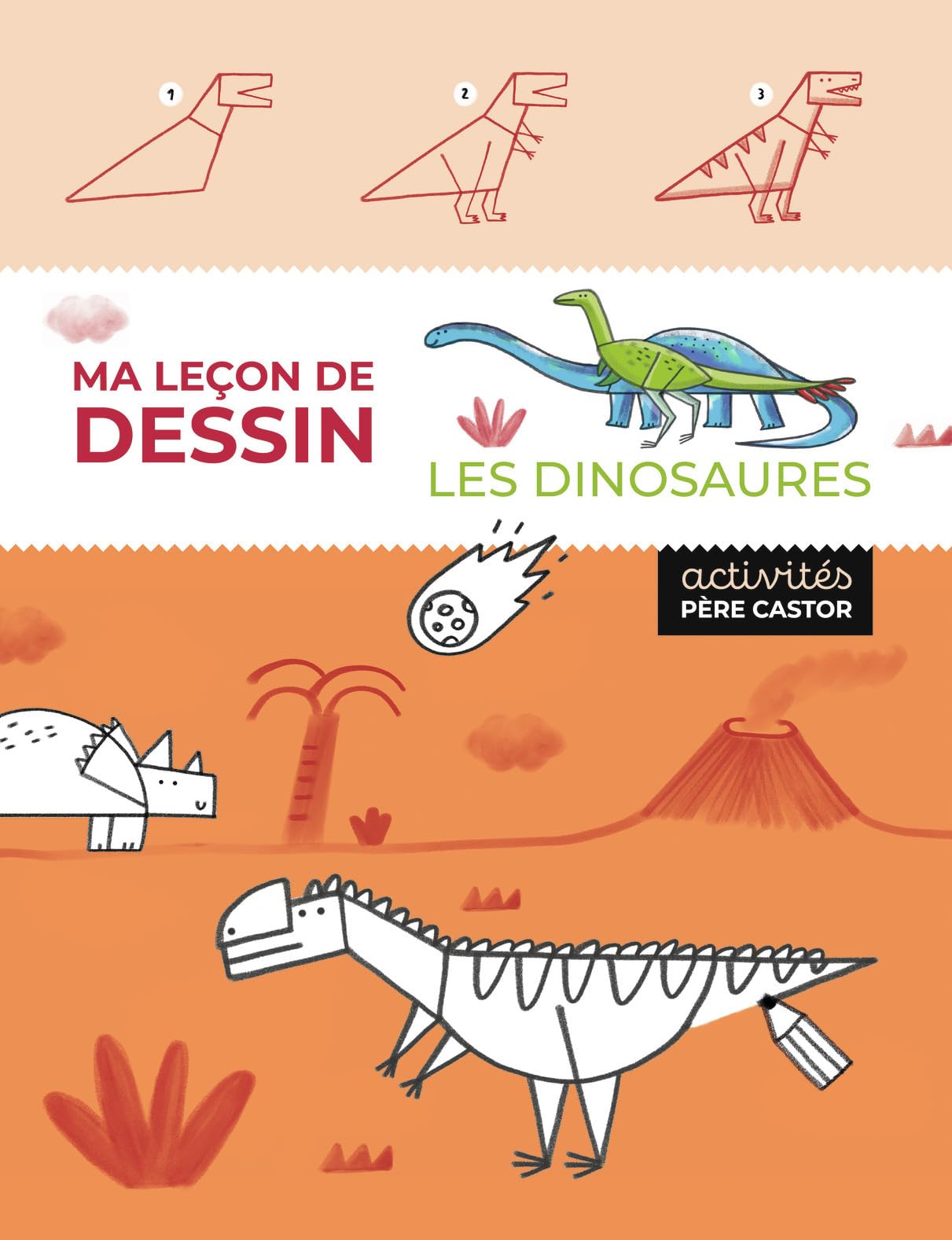 Ma leçon de dessin - Les dinosaures Non-fiction